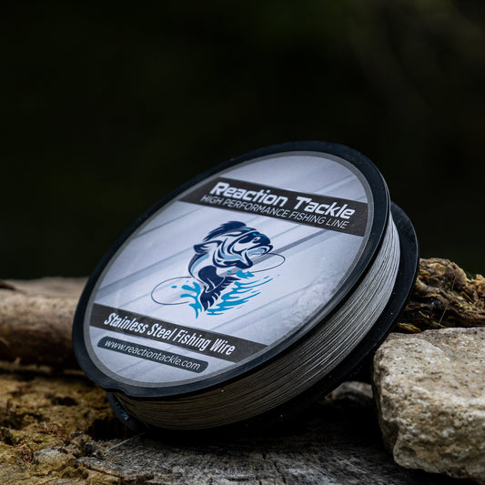 Reaction Tackle Stainless Steel Trolling Line 30LB – 30LB - 300 Feet for fishing (2 view)