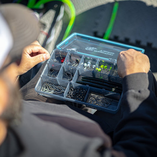 Reaction Tackle Standard Tackle Tray - Sturdy and Waterproof with 4 Reliable Clips – 3500 2 - Pack for fishing (2 view)