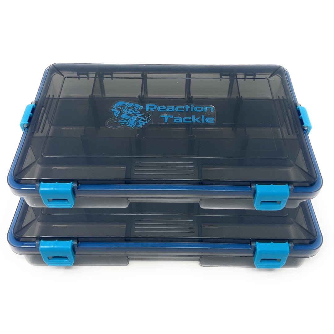 Reaction Tackle Standard Tackle Tray - Sturdy and Waterproof with 4 Reliable Clips – 3600 2 - Pack for fishing (16 view)
