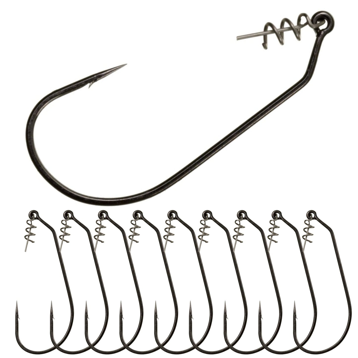 Reaction Tackle Swimbait Hooks (10 or 25 - Packs) – 10 - Pack hooks for fishing (1 view)
