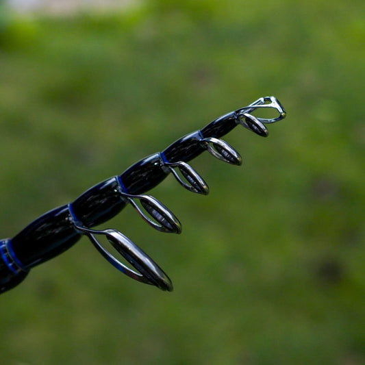 Reaction Tackle Telescopic Spinning Rod – Carbon Travel Fishing Rod – Collapsible Rod for Freshwater and Saltwater - NEW – Stream Light – Light Action for fishing (2 view)