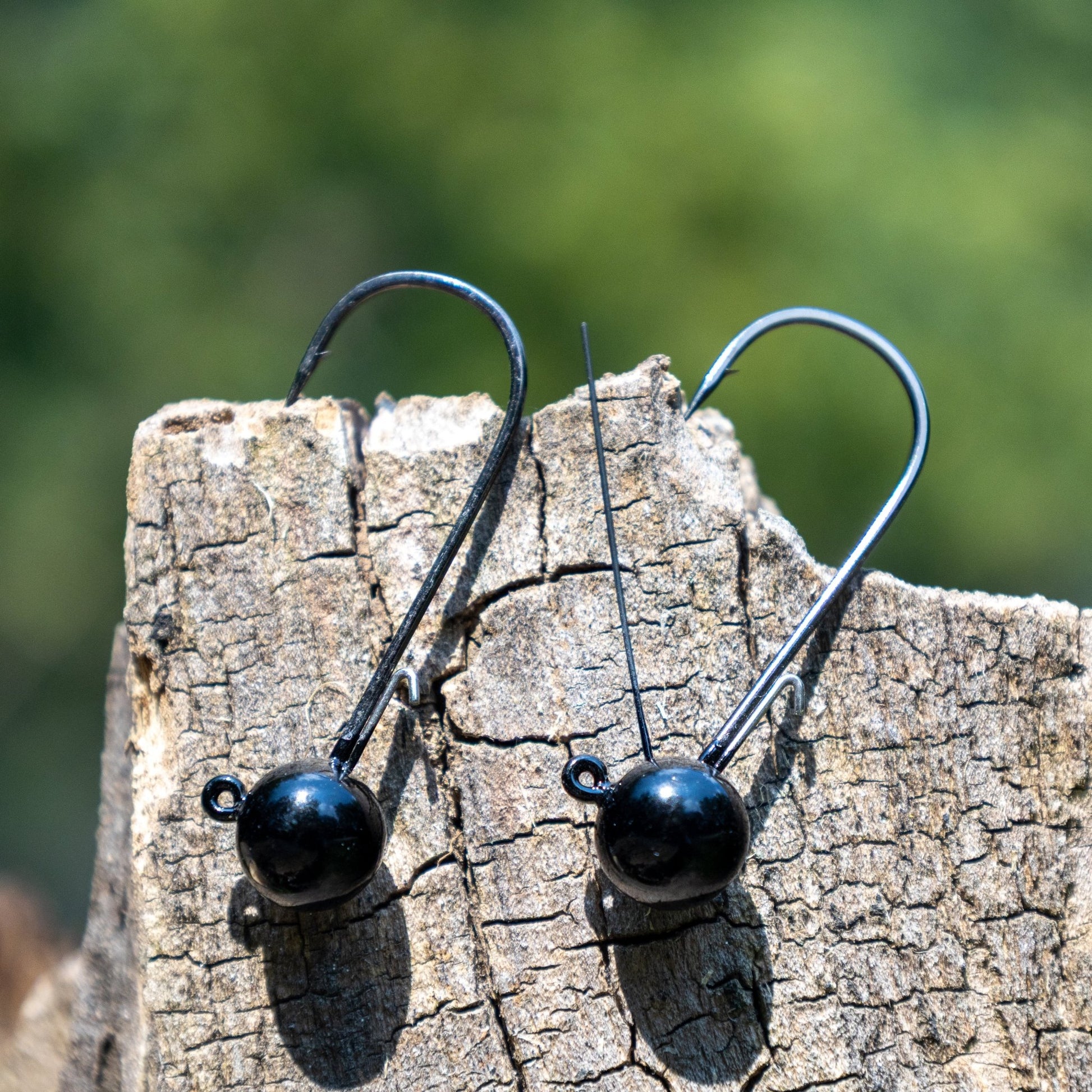 Reaction Tackle Tungsten Ball Jig Heads (5 - Pack) – 1/16 oz (2 hook) for fishing (2 view)