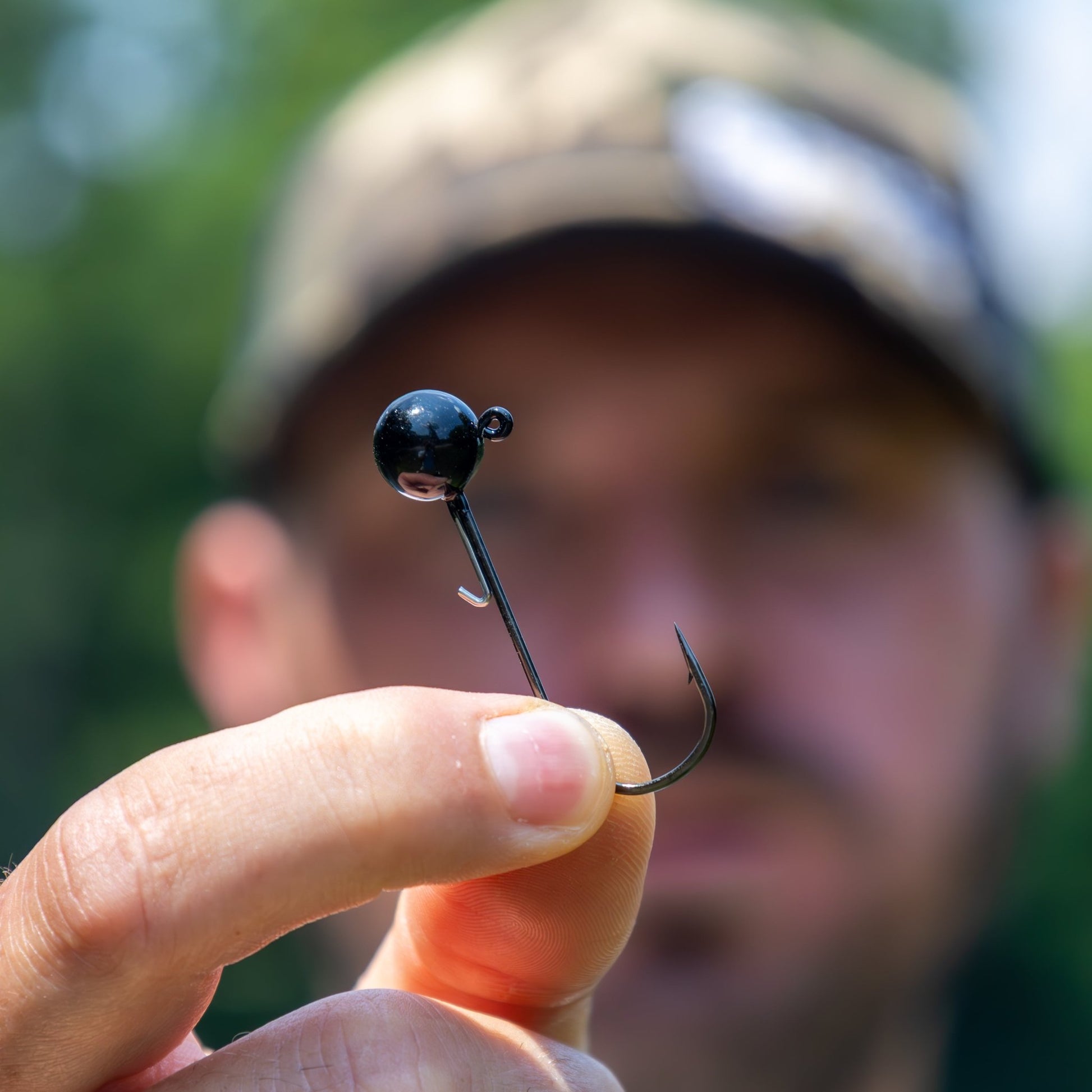 Reaction Tackle Tungsten Ball Jig Heads (5 - Pack) – 1/16 oz (2 hook) for fishing (3 view)