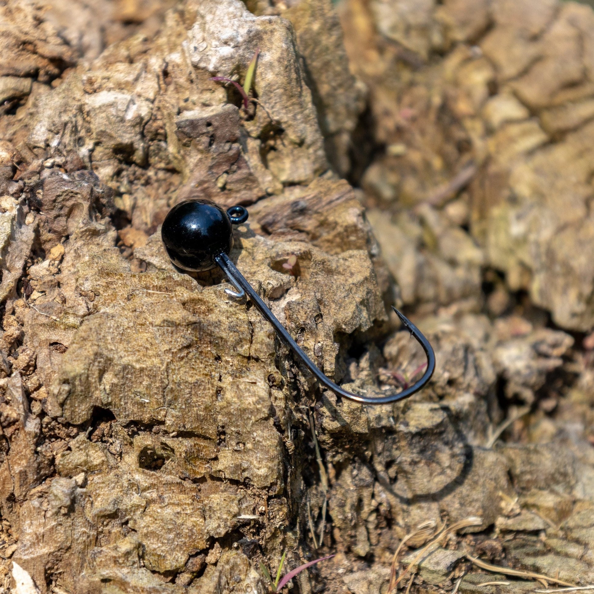 Reaction Tackle Tungsten Ball Jig Heads (5 - Pack) – 1/16 oz (2 hook) for fishing (6 view)