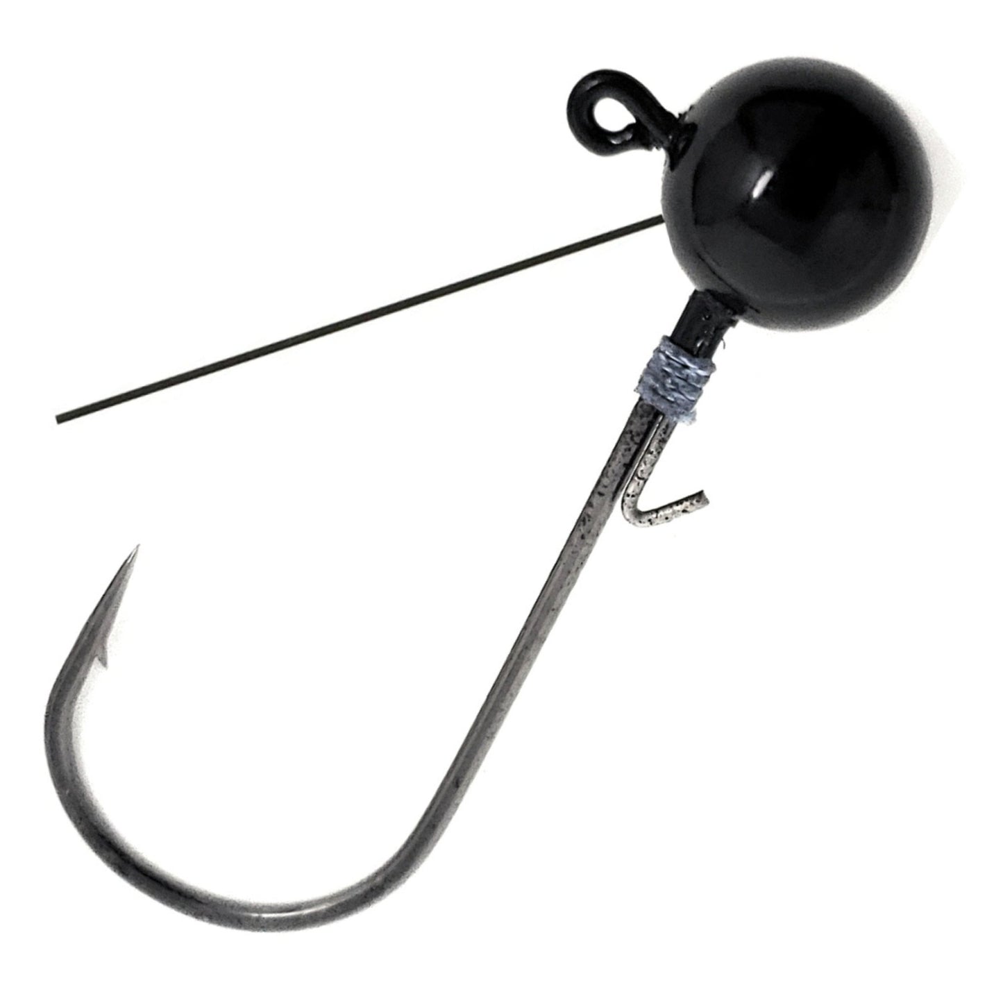 Reaction Tackle Tungsten Ball Jig Heads (5 - Pack) – 1/16 oz (2 hook) for fishing (10 view)