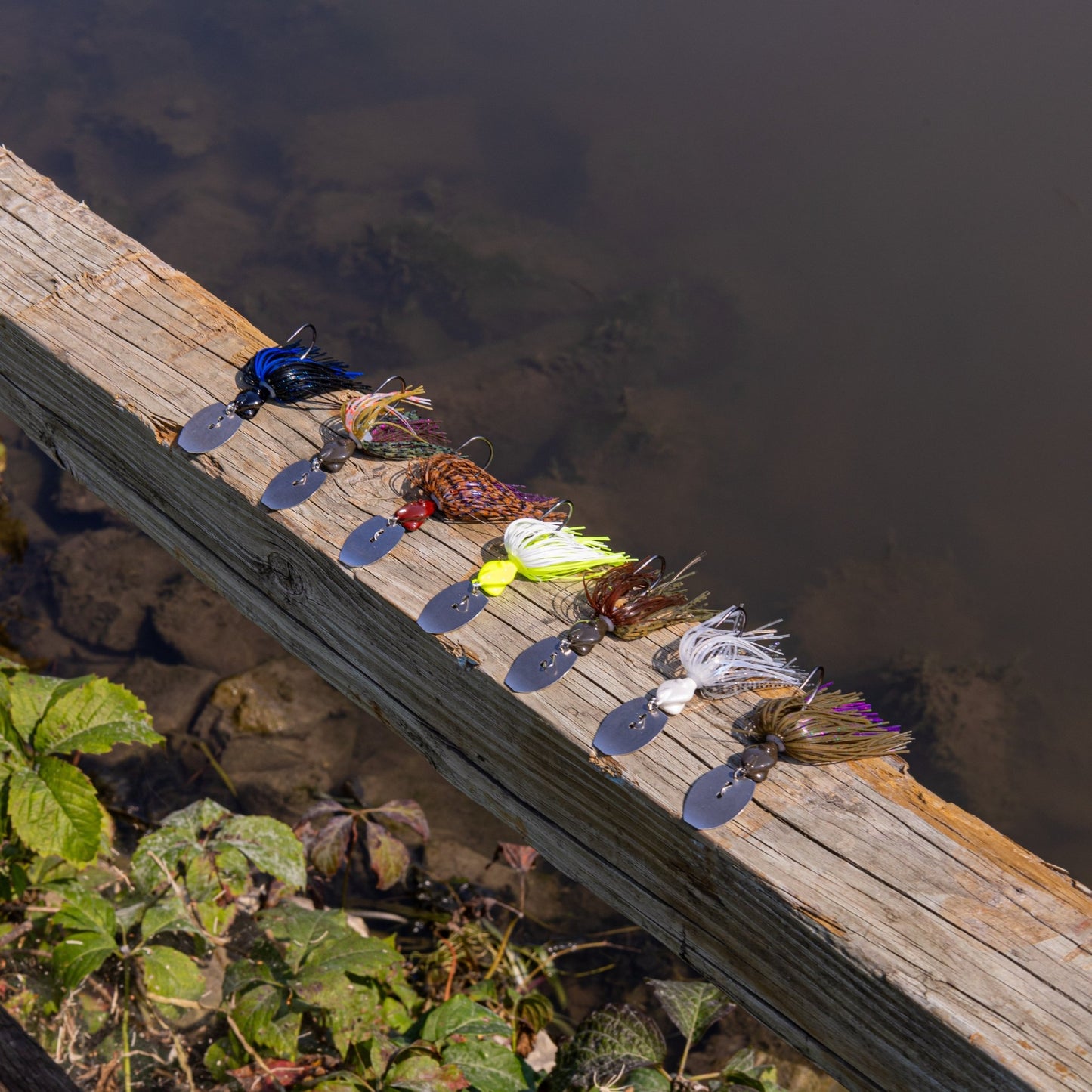 Reaction Tackle Tungsten Breaker Blade Jigs (2 - Pack) – Black Blue fishing - jigs for fishing (2 view)