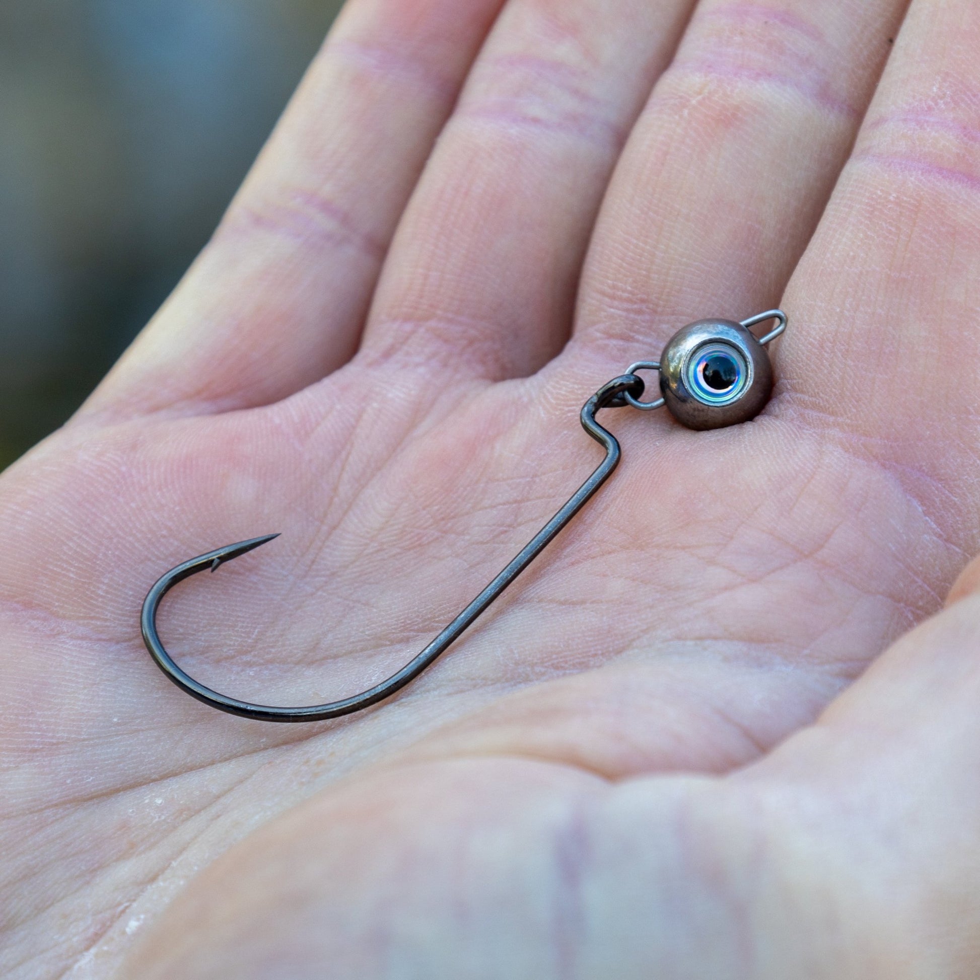 Reaction Tackle Tungsten Free Swing Jig Head - 5 - Pack - New – 1/8 oz - 1/0 Hook for fishing (2 view)