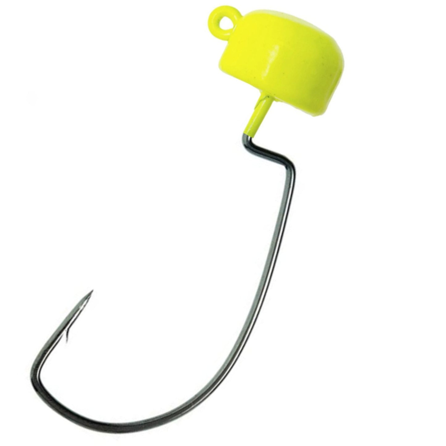Reaction Tackle Tungsten Ned Rig - Shroom Jigs (5 - Pack) – Chartreuse (EWG) fishing - jigs for fishing (21 view)