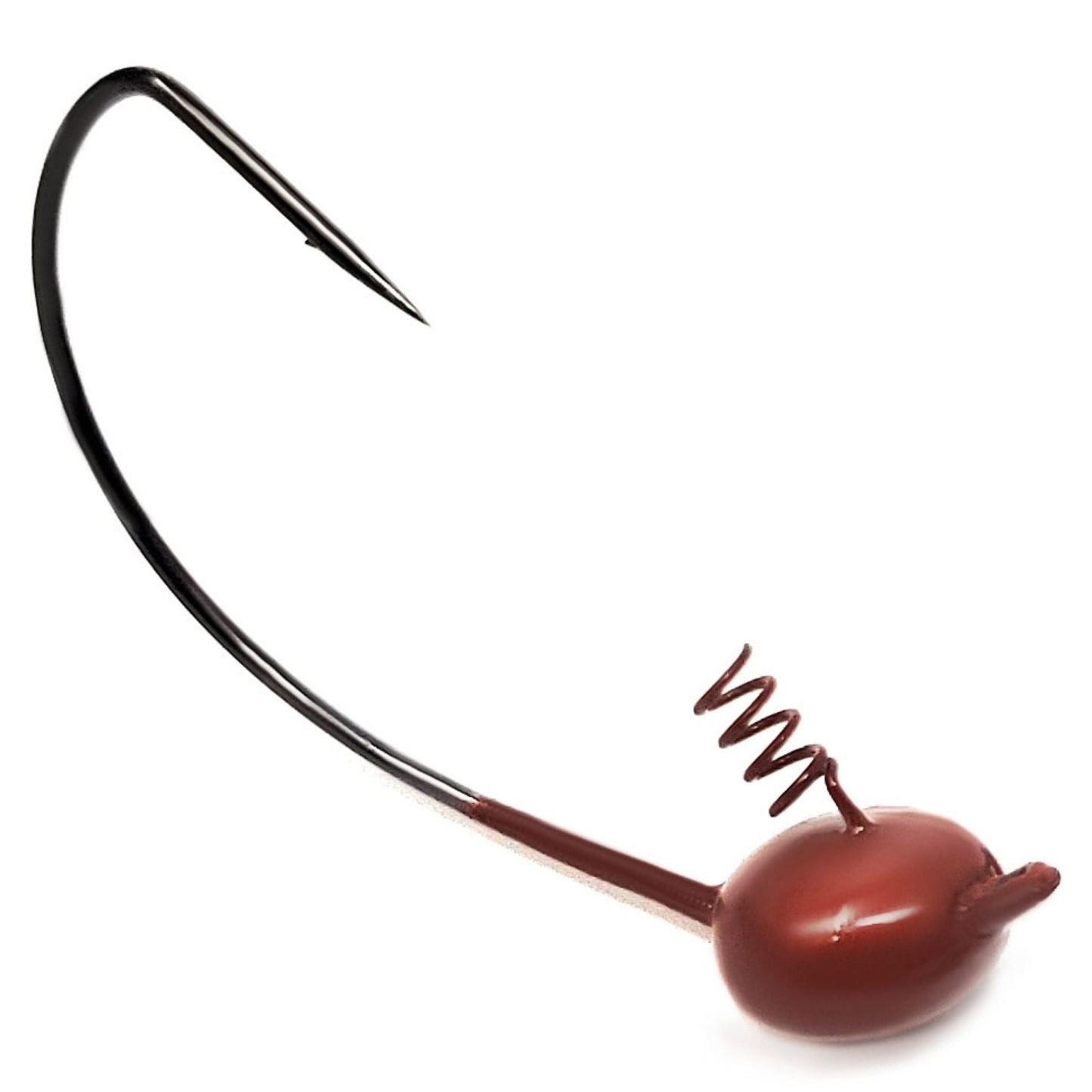 Reaction Tackle Tungsten Shaky Head Jigs 5 - Pack – Brown - EWG jigs for fishing (13 view)