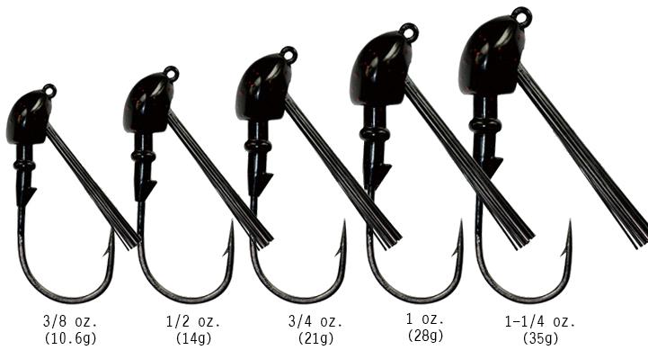 Reaction Tackle Tungsten Swim Jigs (2 - Pack) – Black/blue fishing - jigs for fishing (8 view)