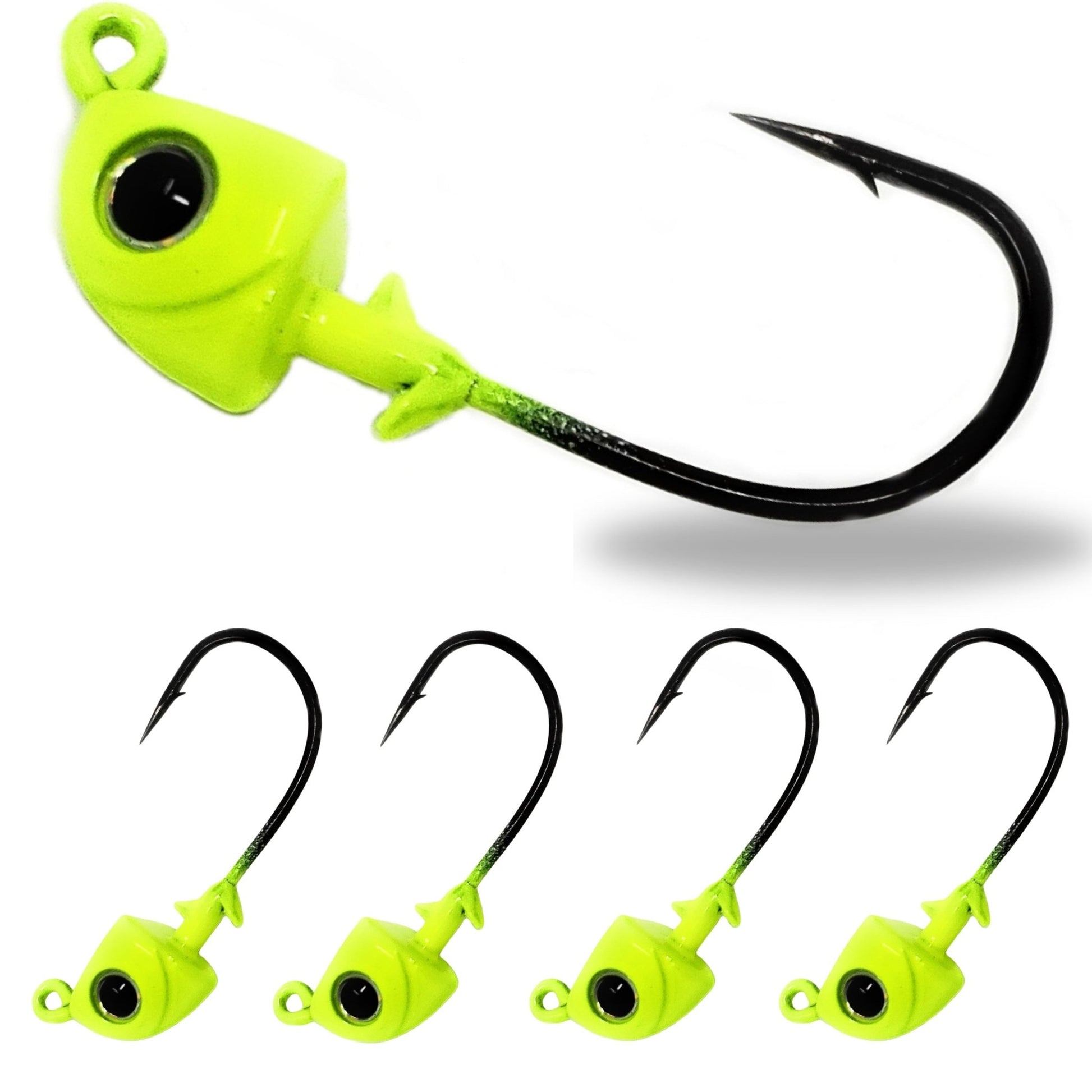 Reaction Tackle Tungsten Swimbait Jig Heads (5 - Pack) – Black for fishing (13 view)