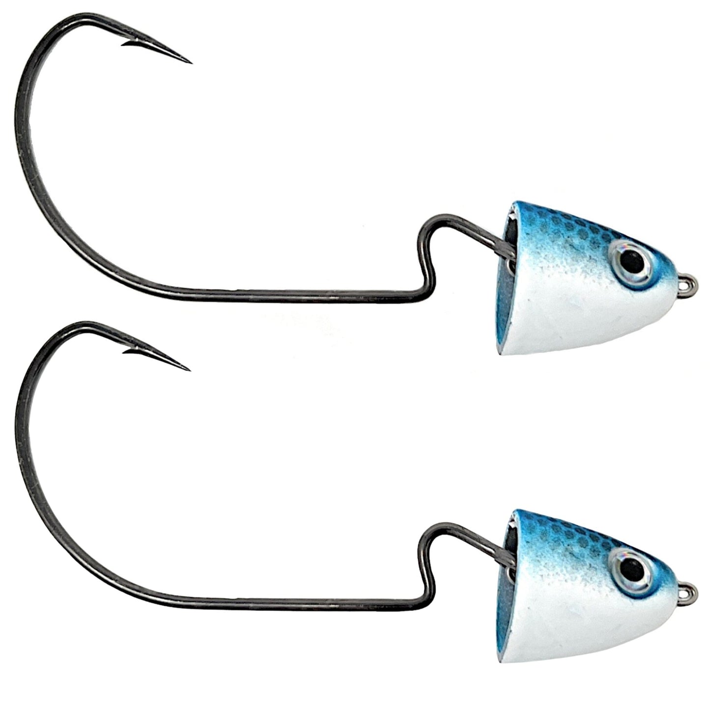 Reaction Tackle Tungsten Swing/ Swimbait Jig Heads – Blue Gizzard jigs for fishing (4 view)