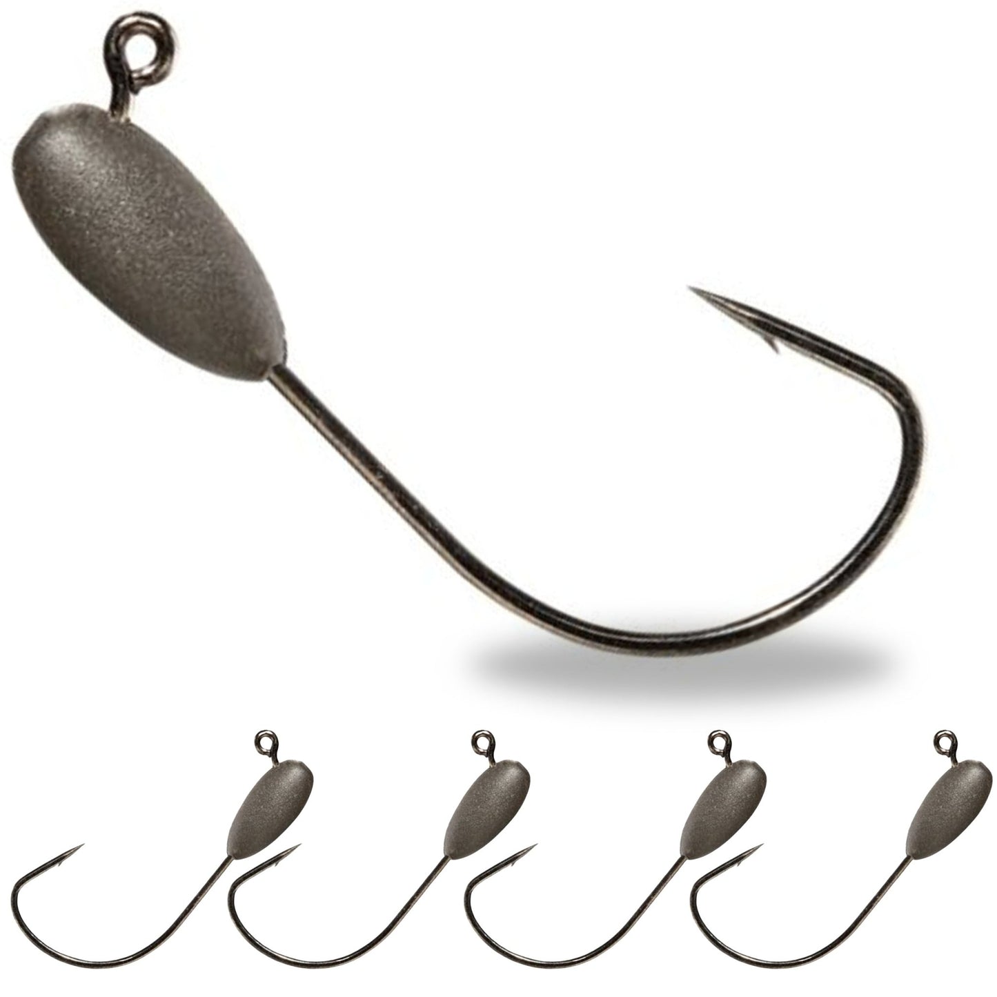 Reaction Tackle Tungsten Tube Jig Heads - 5 - Pack – 1/32 oz for Reaction Tackle (1 view)