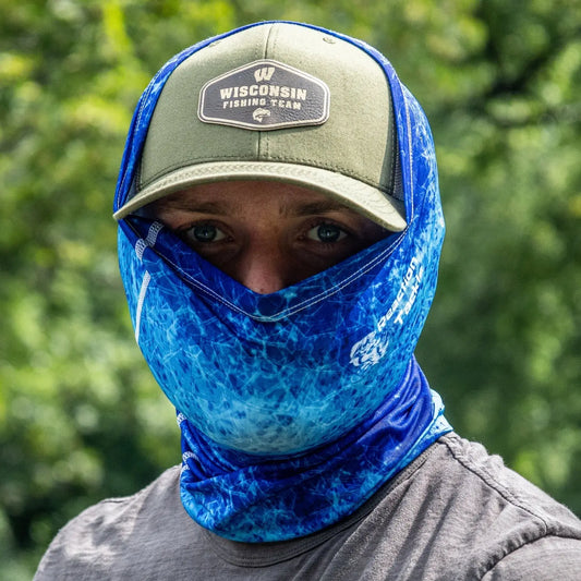 Reaction Tackle UPF 50+ Neck Gaiter – Blue for Apparel (2 view)