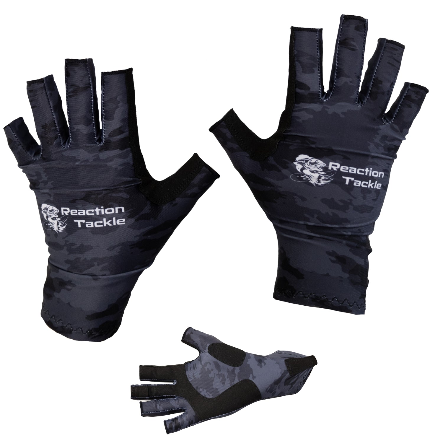 Reaction Tackle UV Fishing Gloves UPF 50+ – S/M for Apparel (1 view)