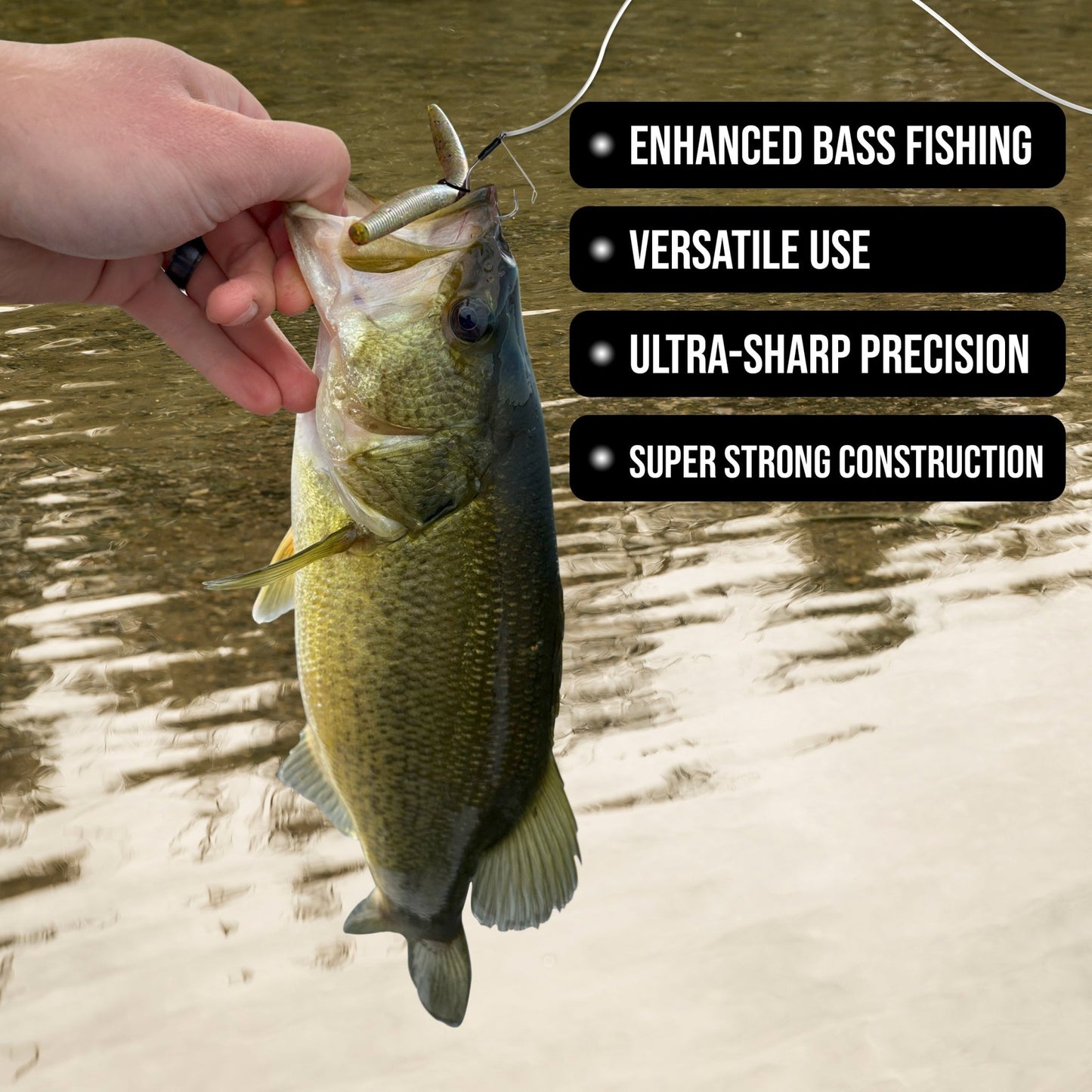 Reaction Tackle Wide Gap Wacky Hooks (25 - PACK) – 1 for fishing (7 view)