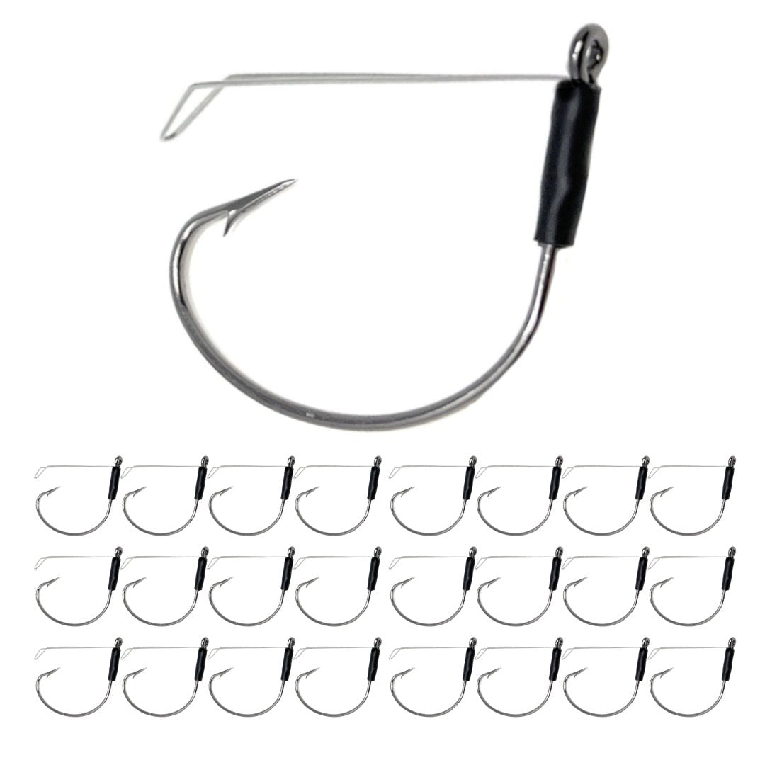 Reaction Tackle Wide Gap Wacky Hooks (25 - PACK) – 1 for fishing (12 view)