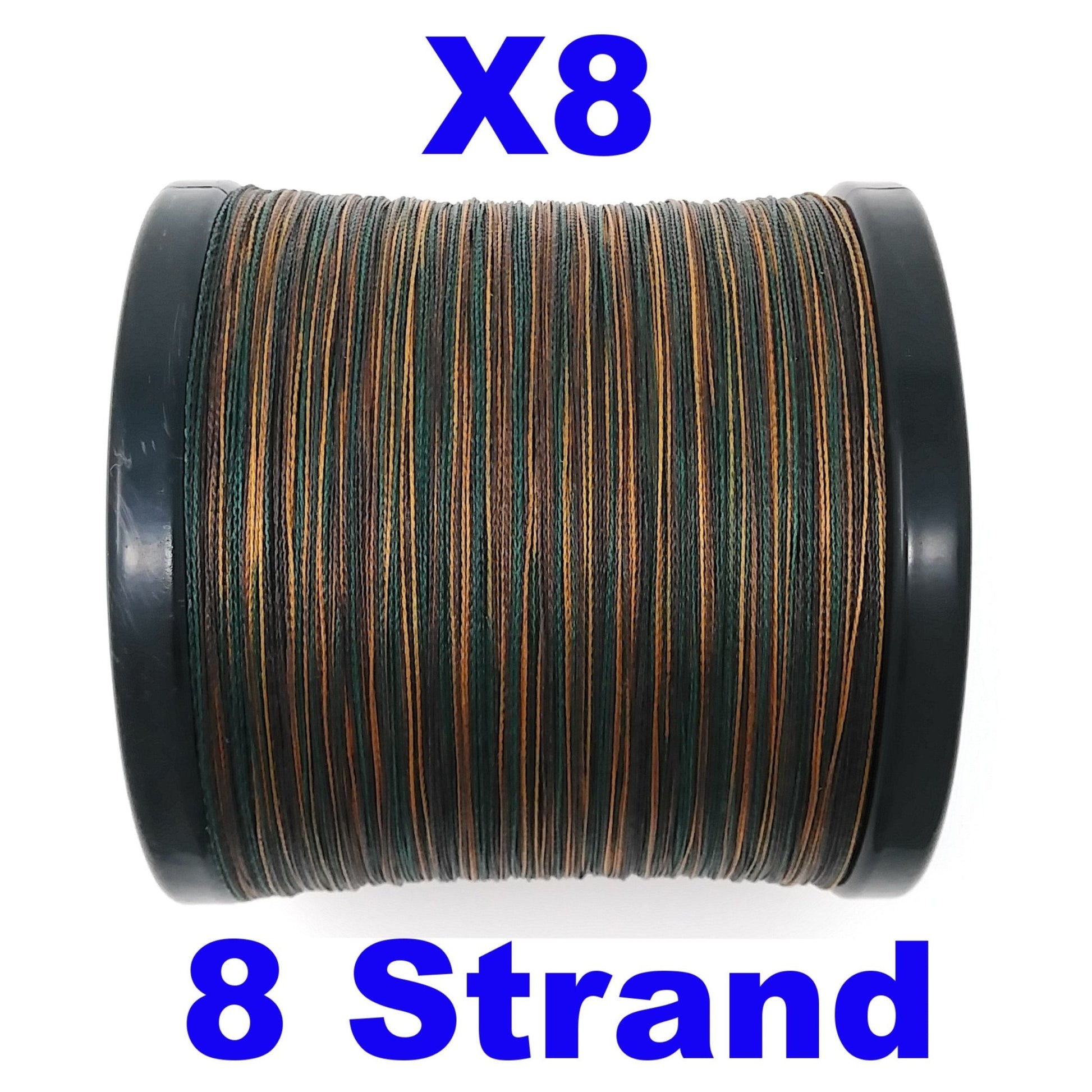 Reaction Tackle X8 Braided Fishing Line - Green Camo 8 Strand – 10lb Braided Fishing Line for fishing (5 view)