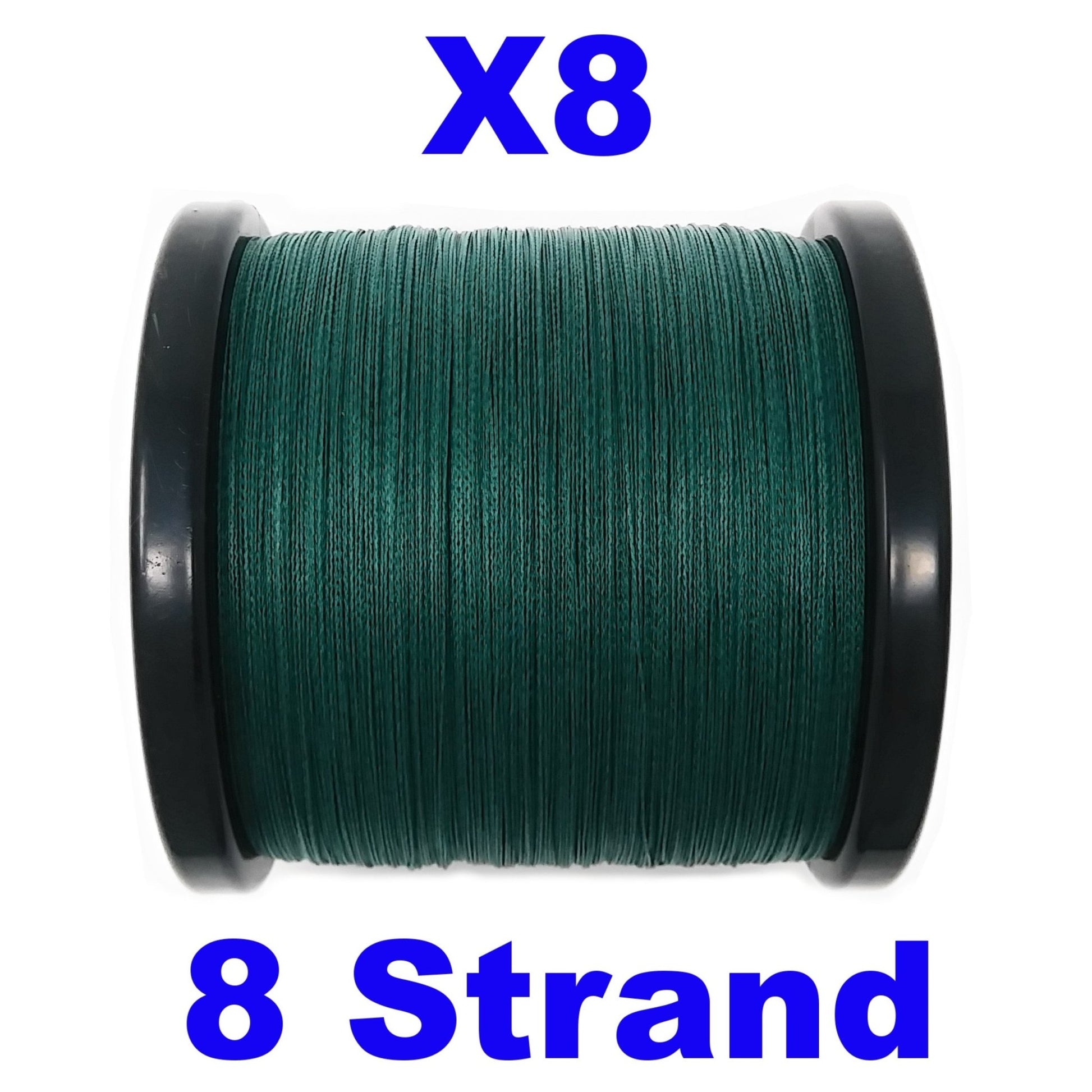 Reaction Tackle X8 Braided Fishing Line - Moss Green 8 Strand – 10lb Braided Fishing Line for fishing (7 view)