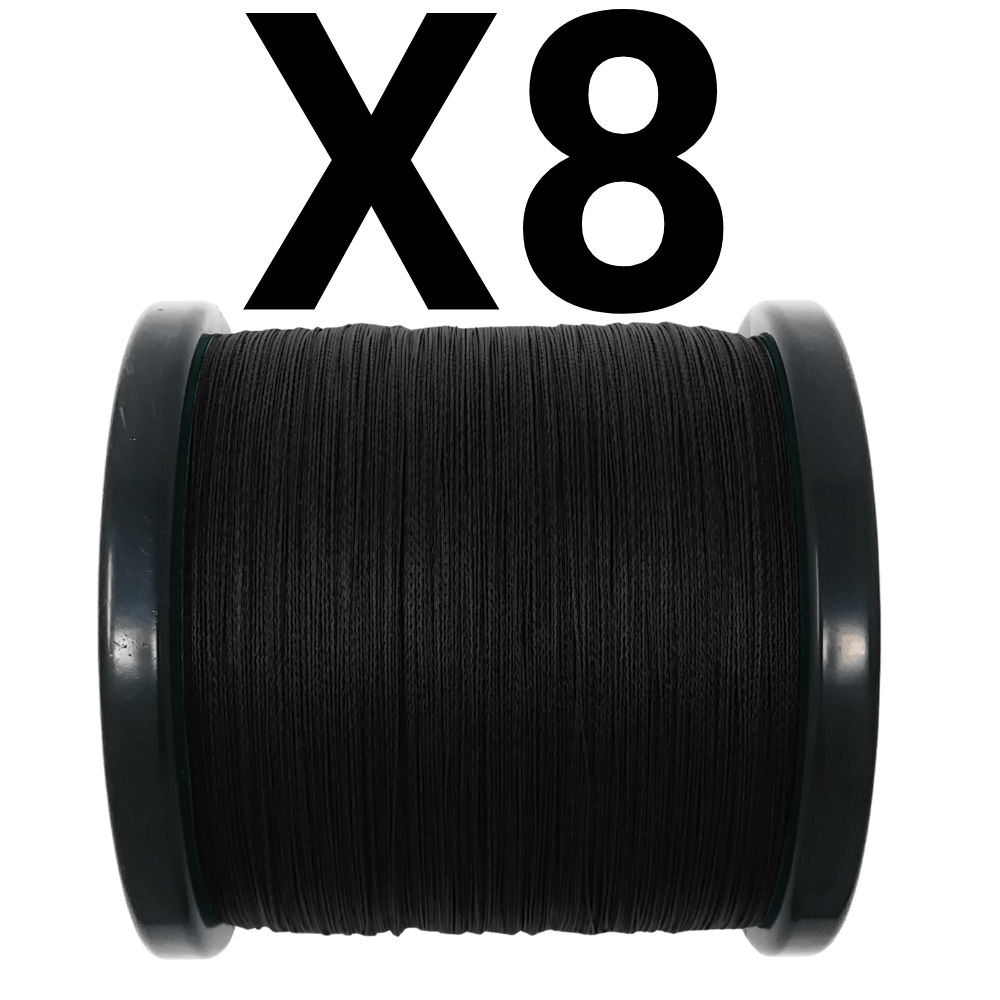 Reaction Tackle X8 Braided Fishing Line - NO FADE Black 8 Strand - NEW – 10lb Braided Fishing Line for fishing (10 view)
