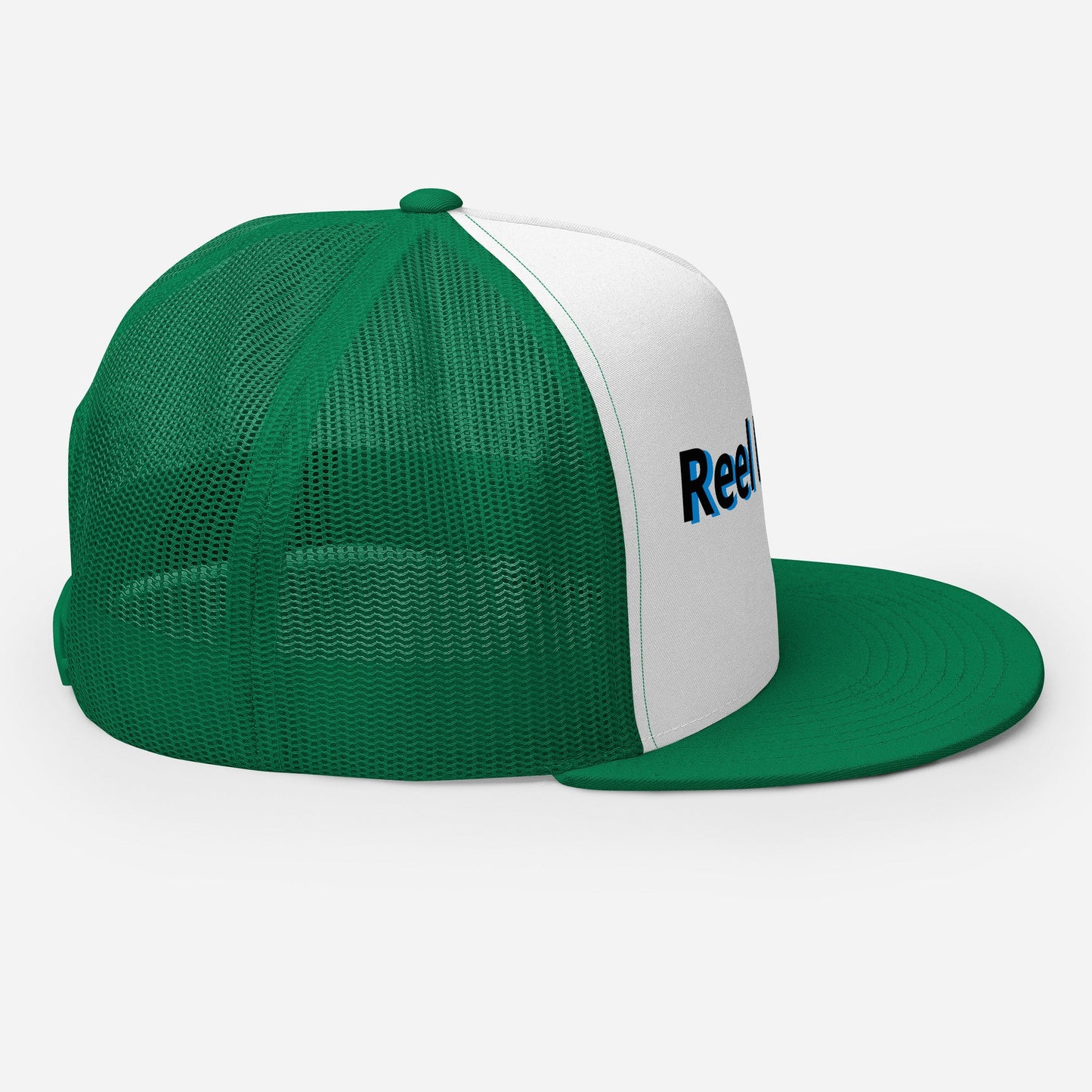 “Reel Legend” Trucker Cap – Classic Snapback Hat for Anglers – Kelly/ White/ Kelly Fishing Gear for Gone Fishing (23 view)