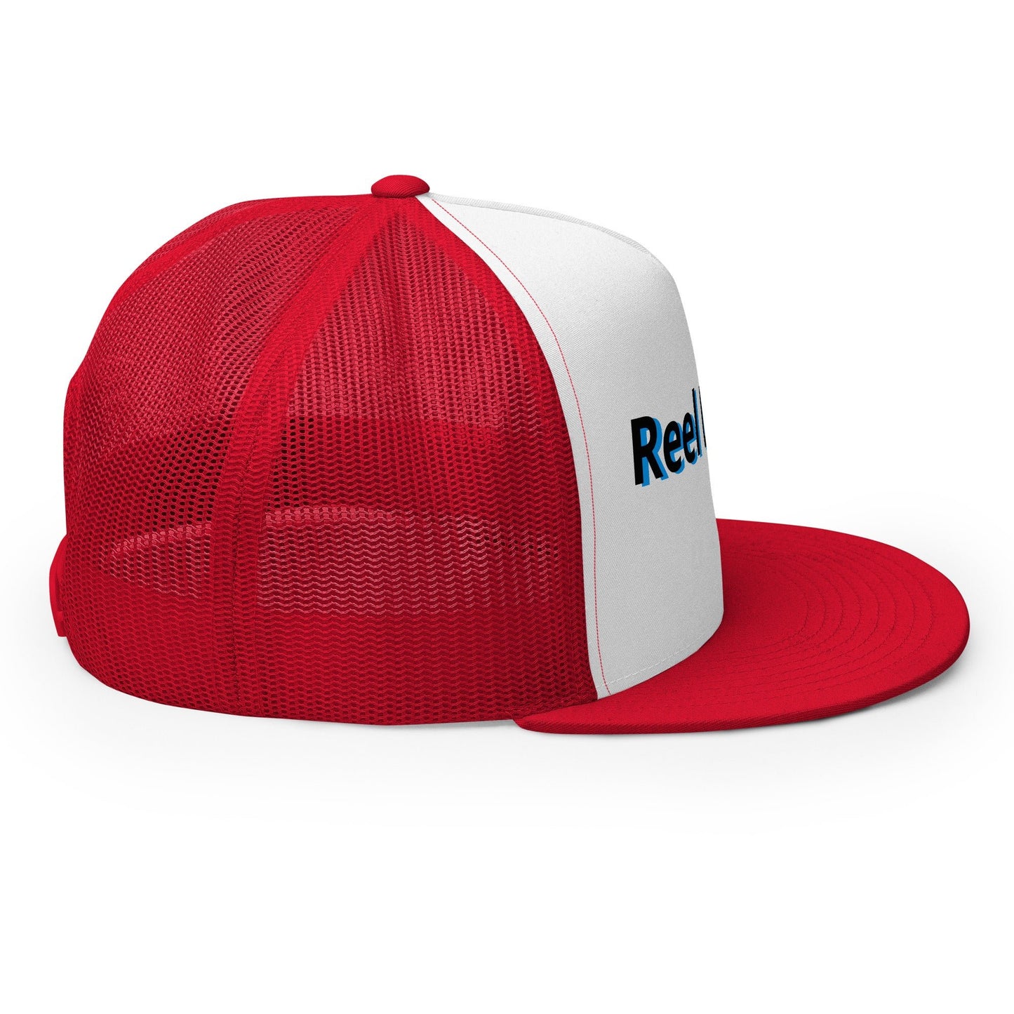 “Reel Legend” Trucker Cap – Classic Snapback Hat for Anglers – Red/ White/ Red Fishing Gear for Gone Fishing (35 view)