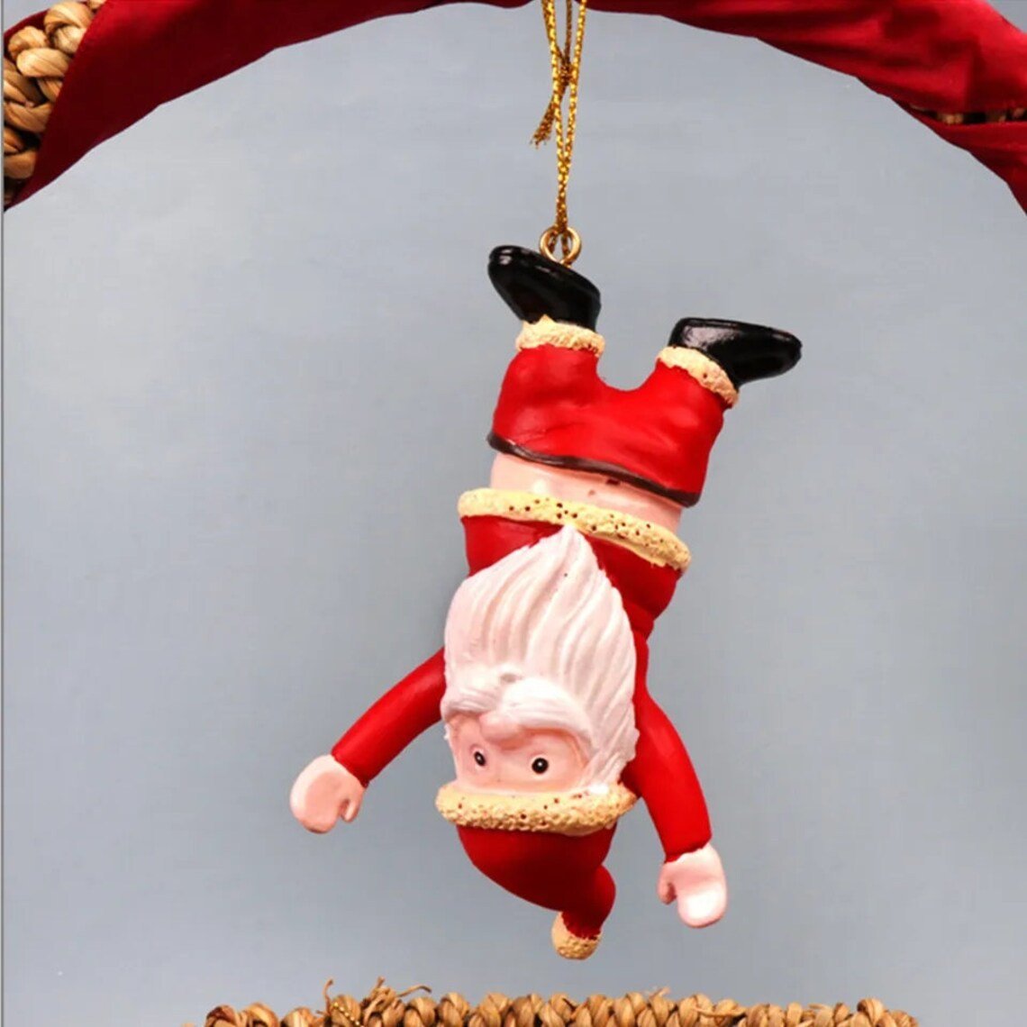 Santa Claus Resin Pendant – Christmas Tree & Window Hanging Decoration | Holiday Ornament – A Christmas Ornament for extendedship (4 view)