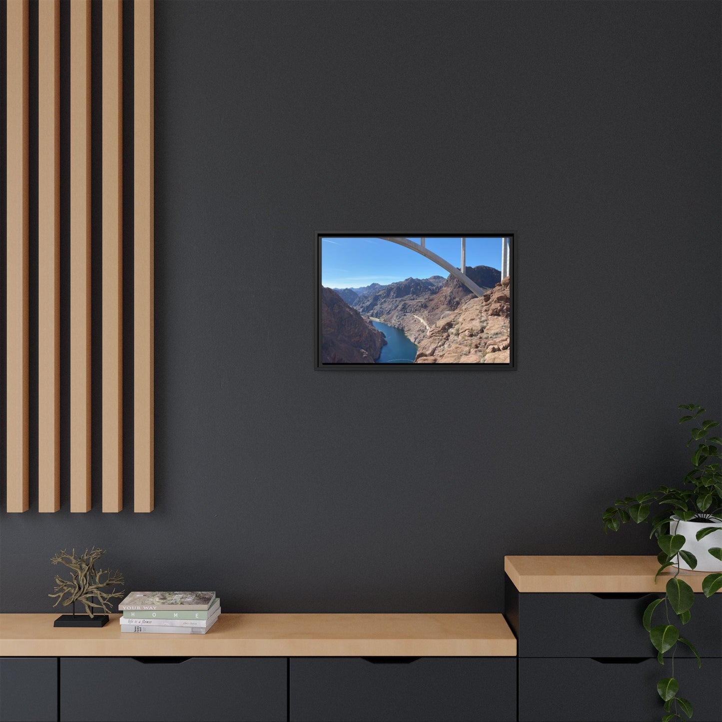 Scenic Wall Art, Framed Landscape Photography, Nature Decor, Home Decoration, Gift for Nature Lovers, Wall Decor – 32" x 16" (Horizontal) Canvas by Printify