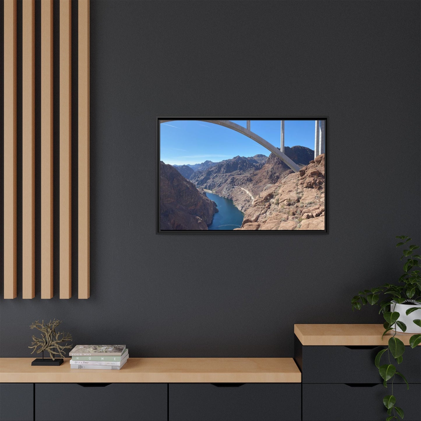 Scenic Wall Art, Framed Landscape Photography, Nature Decor, Home Decoration, Gift for Nature Lovers, Wall Decor – 32" x 16" (Horizontal) Canvas by Printify