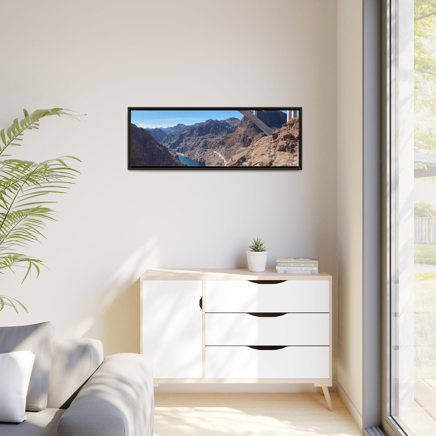 Scenic Wall Art, Framed Landscape Photography, Nature Decor, Home Decoration, Gift for Nature Lovers, Wall Decor – 32" x 16" (Horizontal) Canvas by Printify