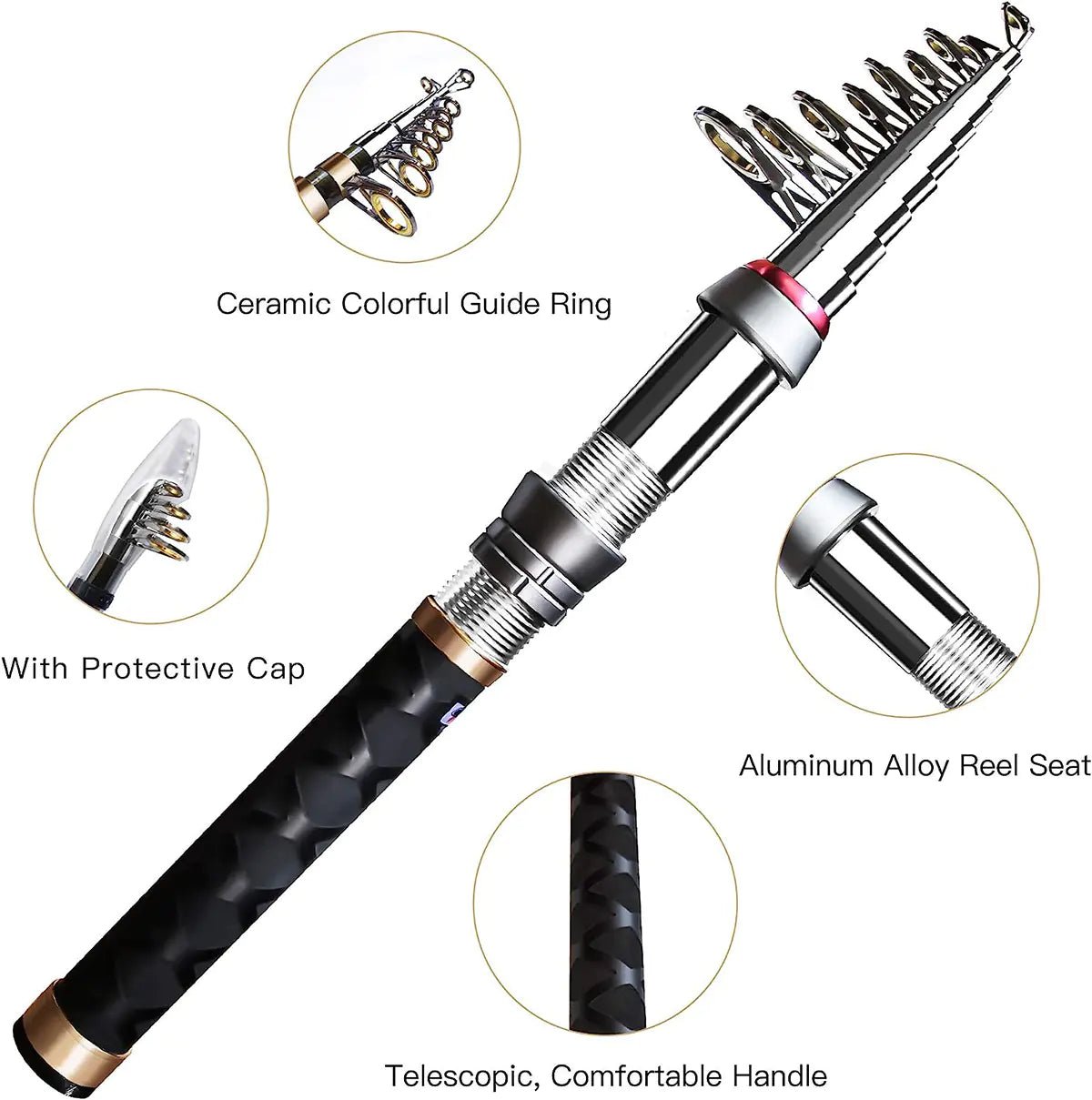 Mini Fishing Rod & Reel Set – Lightweight Lure Casting Kit – Fishing Gear by SbrTnHomes
