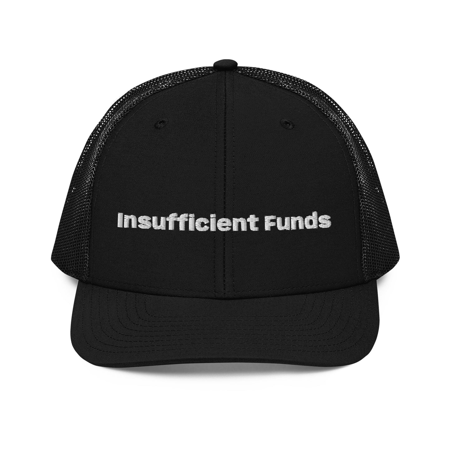 Insufficient Funds Trucker Cap – Black Accessories for gift (5 view)