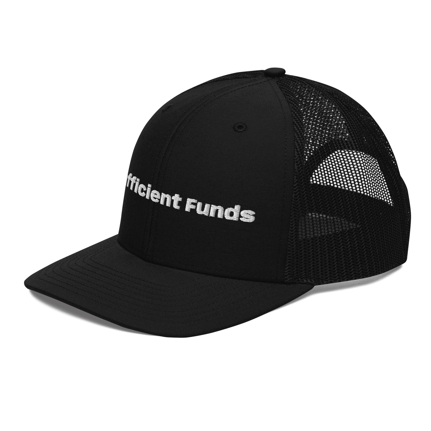 Insufficient Funds Trucker Cap – Black Accessories for gift (6 view)