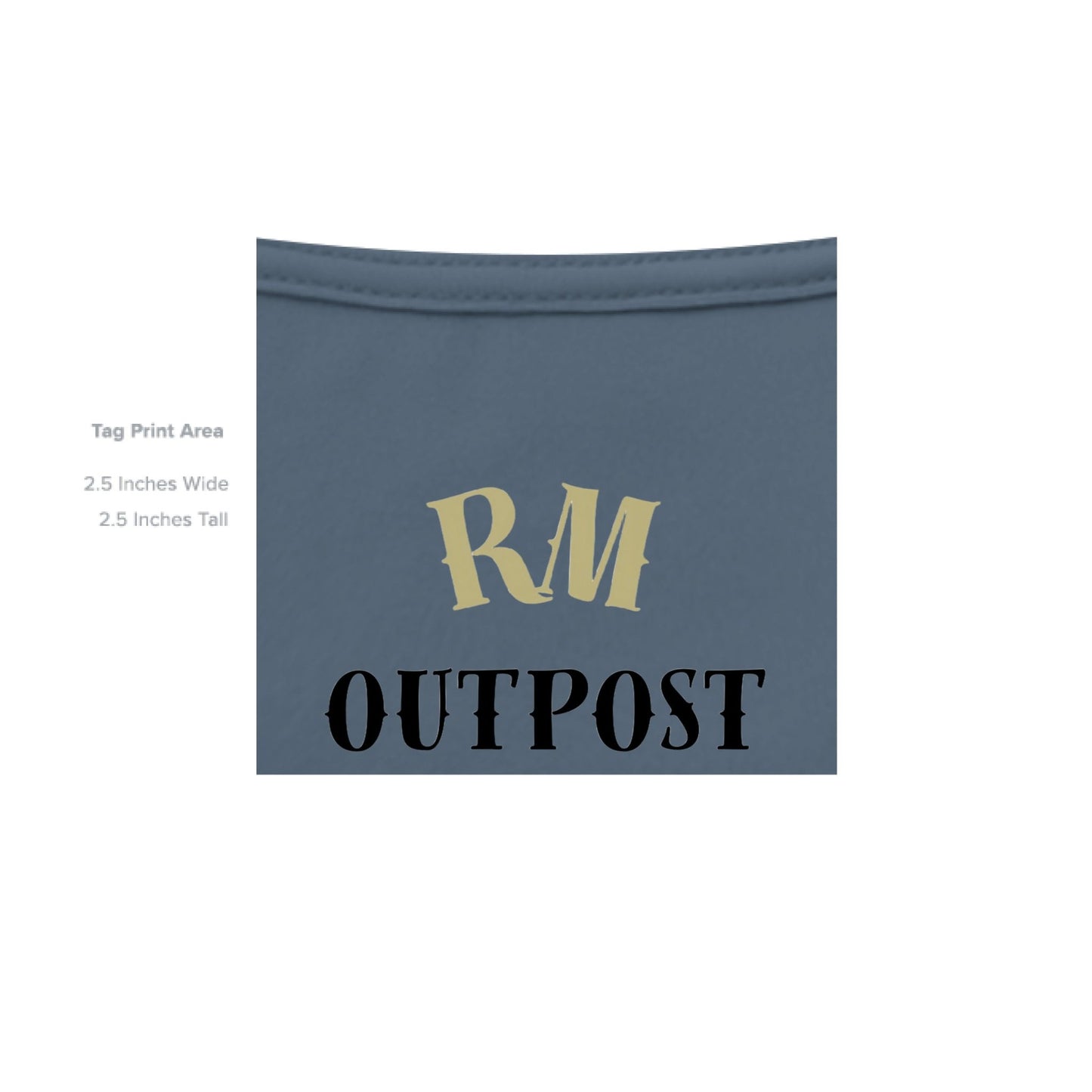Soul Hunter – Grim Reaper Glow Tee | Gothic Streetwear by RM Outpost – INDIGO BLUE T-Shirt for Apparel (33 view)