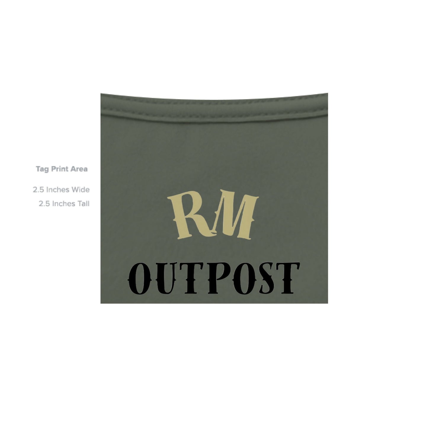 Soul Hunter – Grim Reaper Glow Tee | Gothic Streetwear by RM Outpost – MILITARY GREEN T-Shirt for Apparel (12 view)