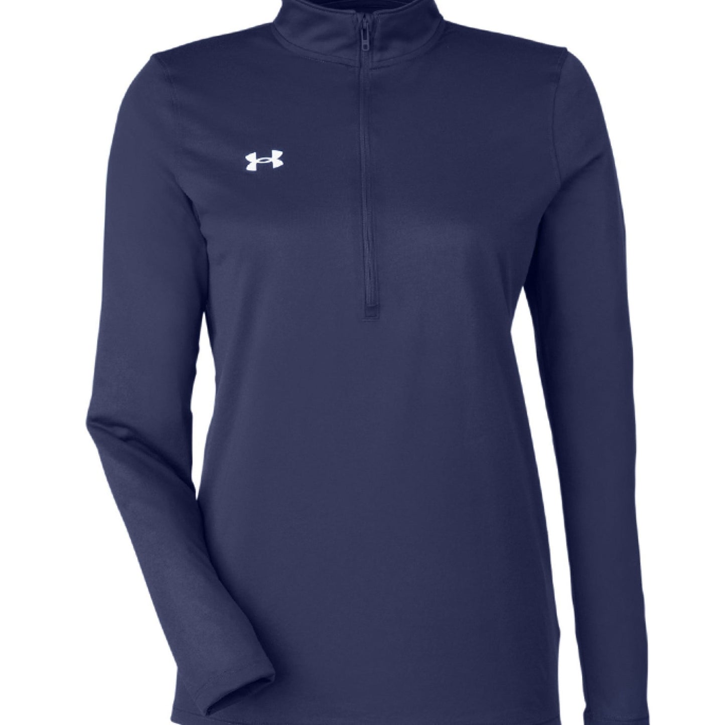 Sugar - Skull Pup – Vibrant Día de Muertos Under Armour Half - Zip | Ladies Performance Top – MOD GRY/ WH _011 activewear for anti - odor (7 view)