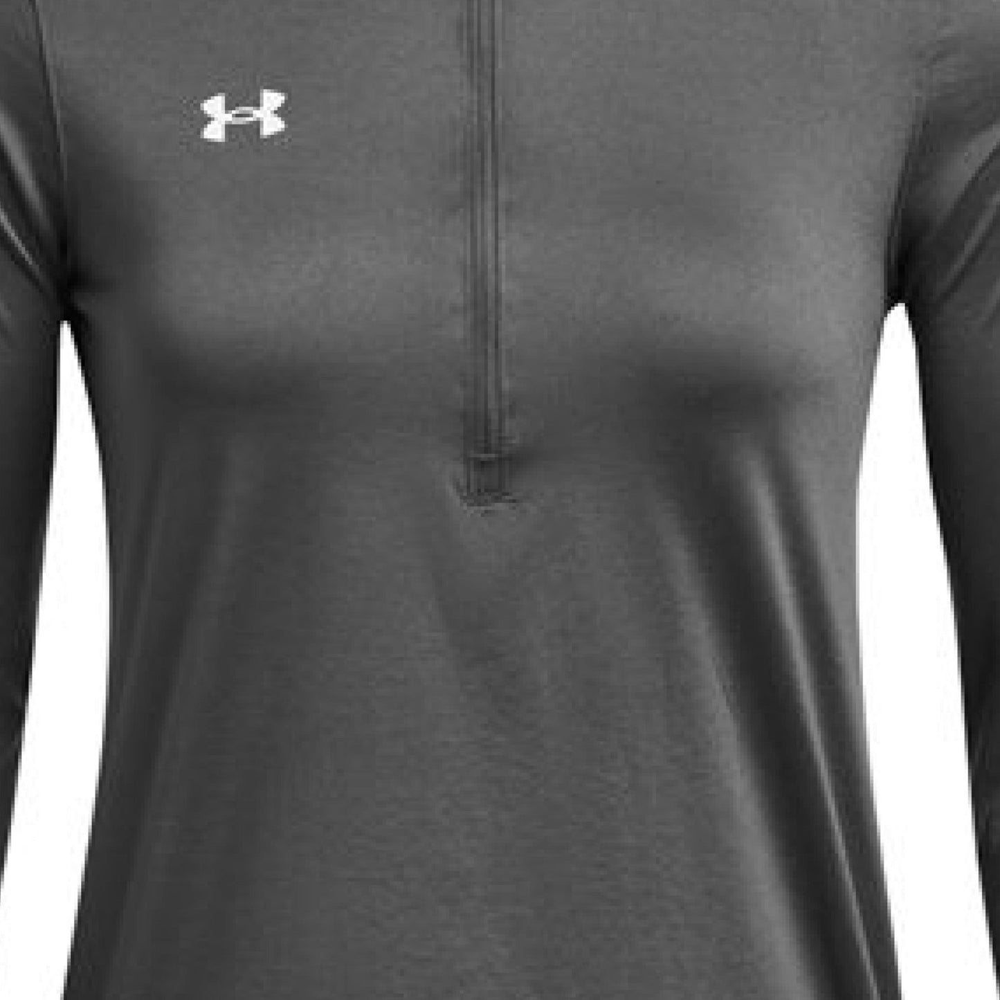 Sugar - Skull Pup – Vibrant Día de Muertos Under Armour Half - Zip | Ladies Performance Top – BLACK/ WHITE_001 activewear for anti - odor (11 view)
