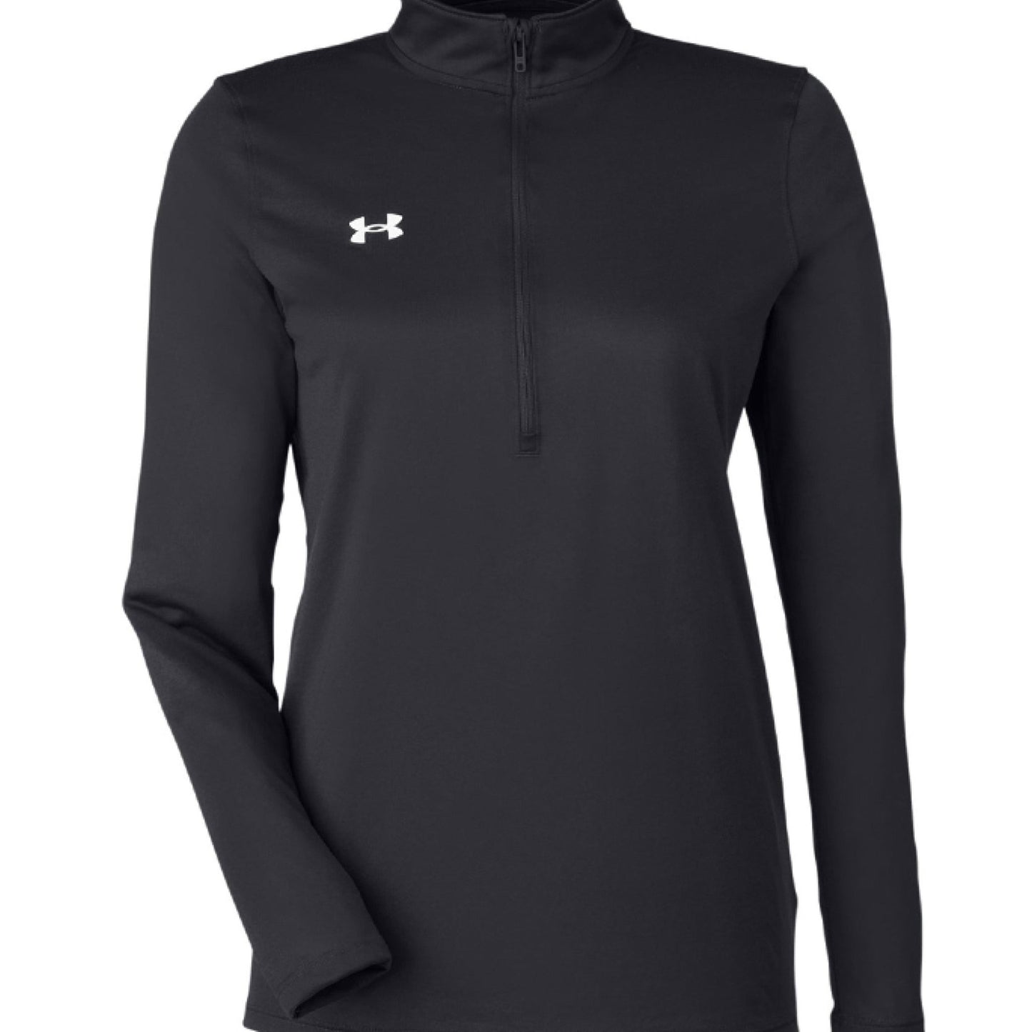 Sugar - Skull Pup – Vibrant Día de Muertos Under Armour Half - Zip | Ladies Performance Top – MID NVY/ WHT_410 activewear for anti - odor (9 view)