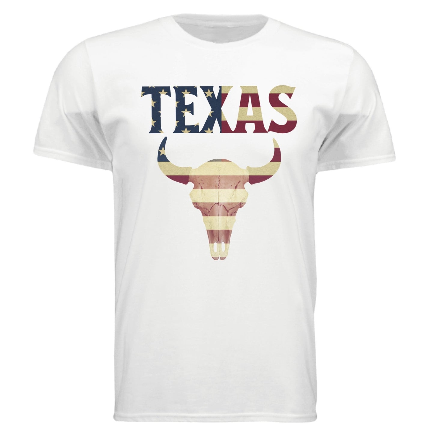 Texas Flag Longhorn Tee – Bold Patriotic Design | RM Outpost Apparel – White T-Shirt for American Flag (23 view)
