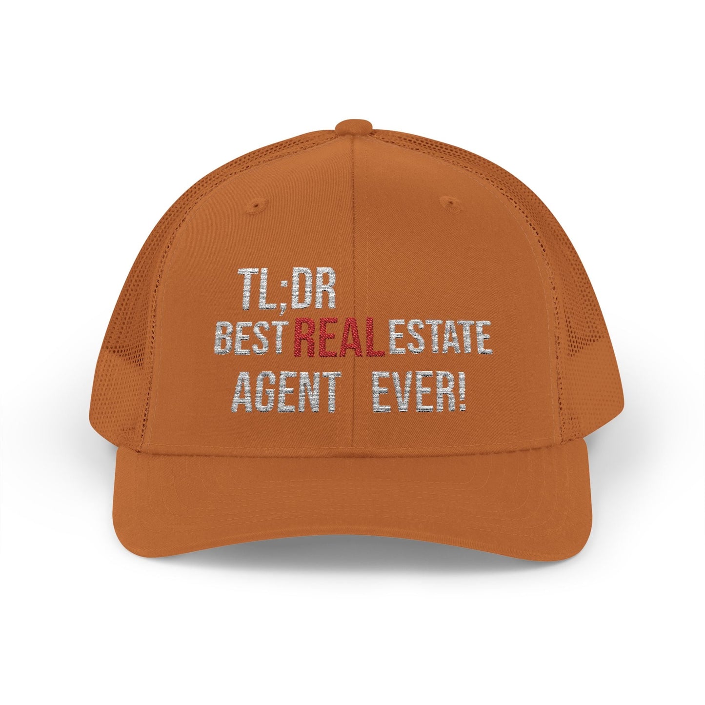 TL;DR: Best Real Estate Agent Ever Hat – Trucker Cap With Bold Statement – Caramel Hats for Casual Headwear (17 view)