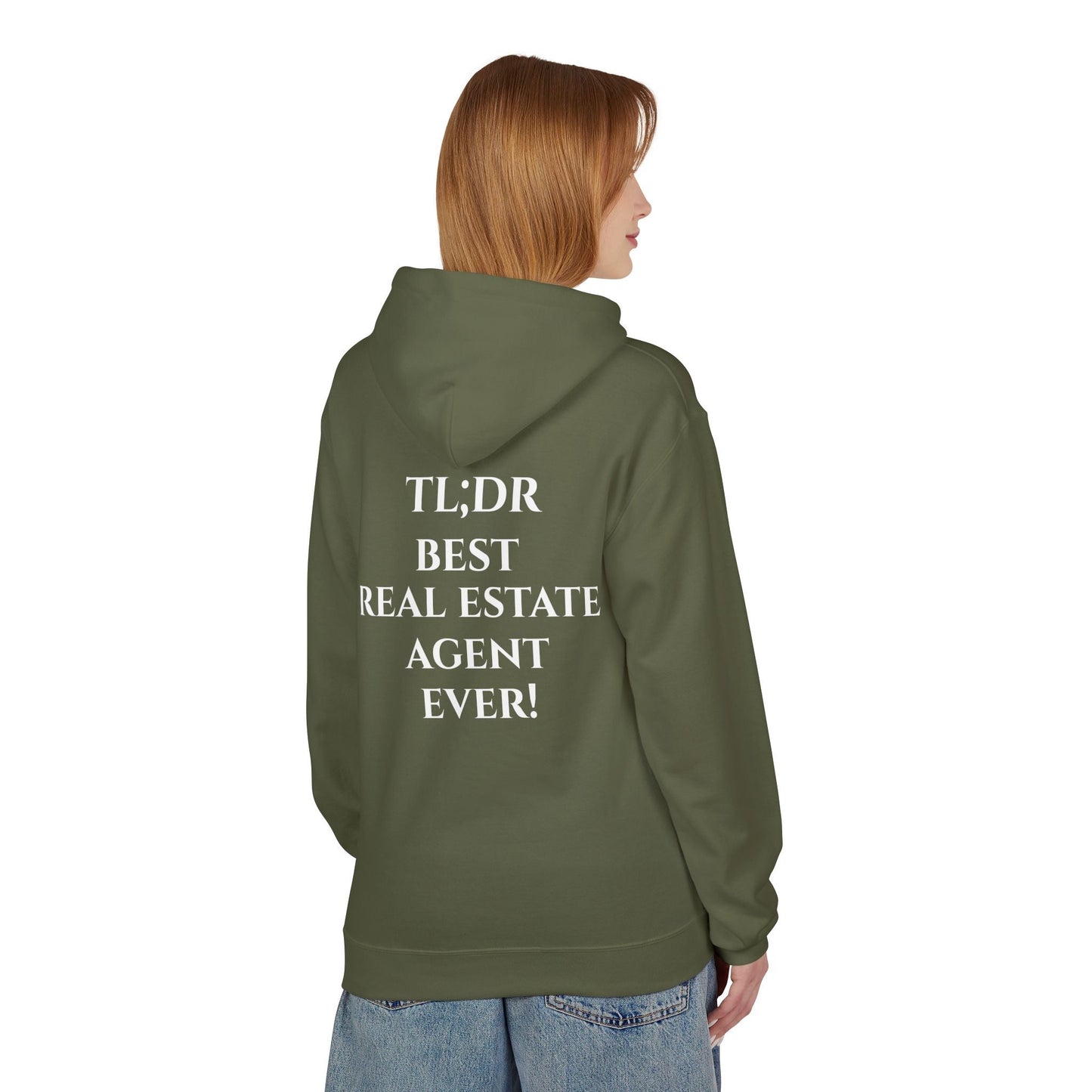 TL;DR Real Estate Agent Hoodie – Humble Brag, Heavy Flex – S Hoodie for casual wear (9 view)