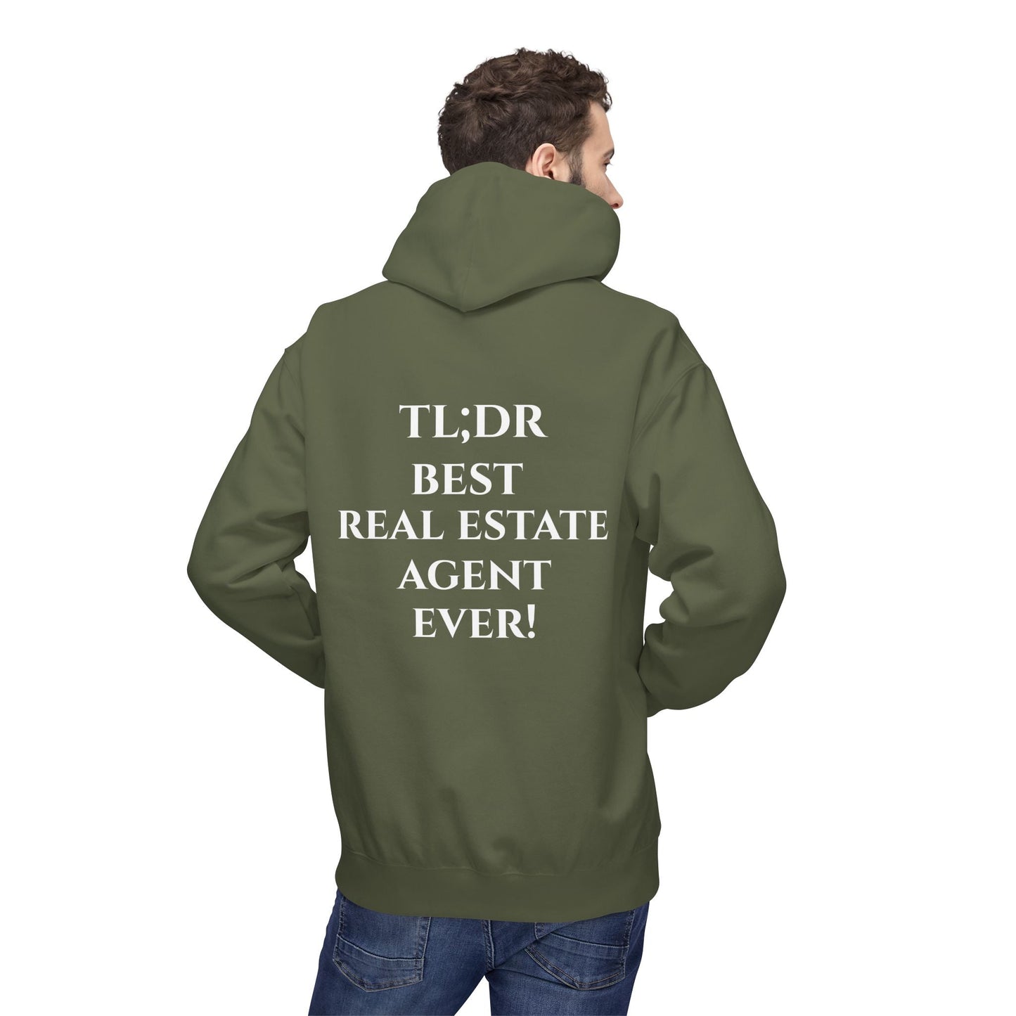 TL;DR Real Estate Agent Hoodie – Humble Brag, Heavy Flex – S Hoodie for casual wear (10 view)
