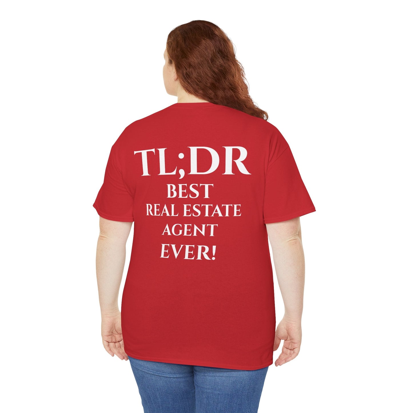 TL;DR Real Estate Agent Tee – Humble Brag, Heavy Flex – Red T-Shirt for Casual Office Shirt (48 view)