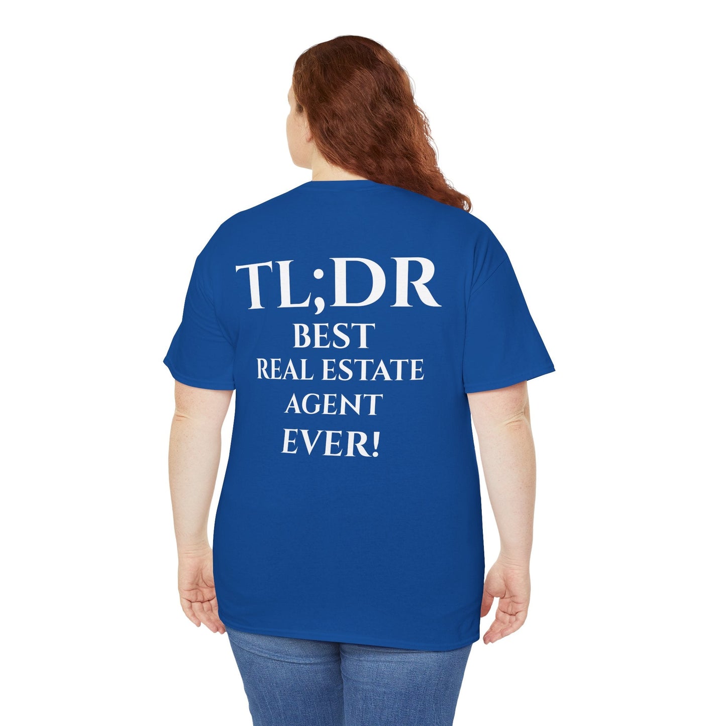TL;DR Real Estate Agent Tee – Humble Brag, Heavy Flex – Royal T-Shirt for Casual Office Shirt (33 view)