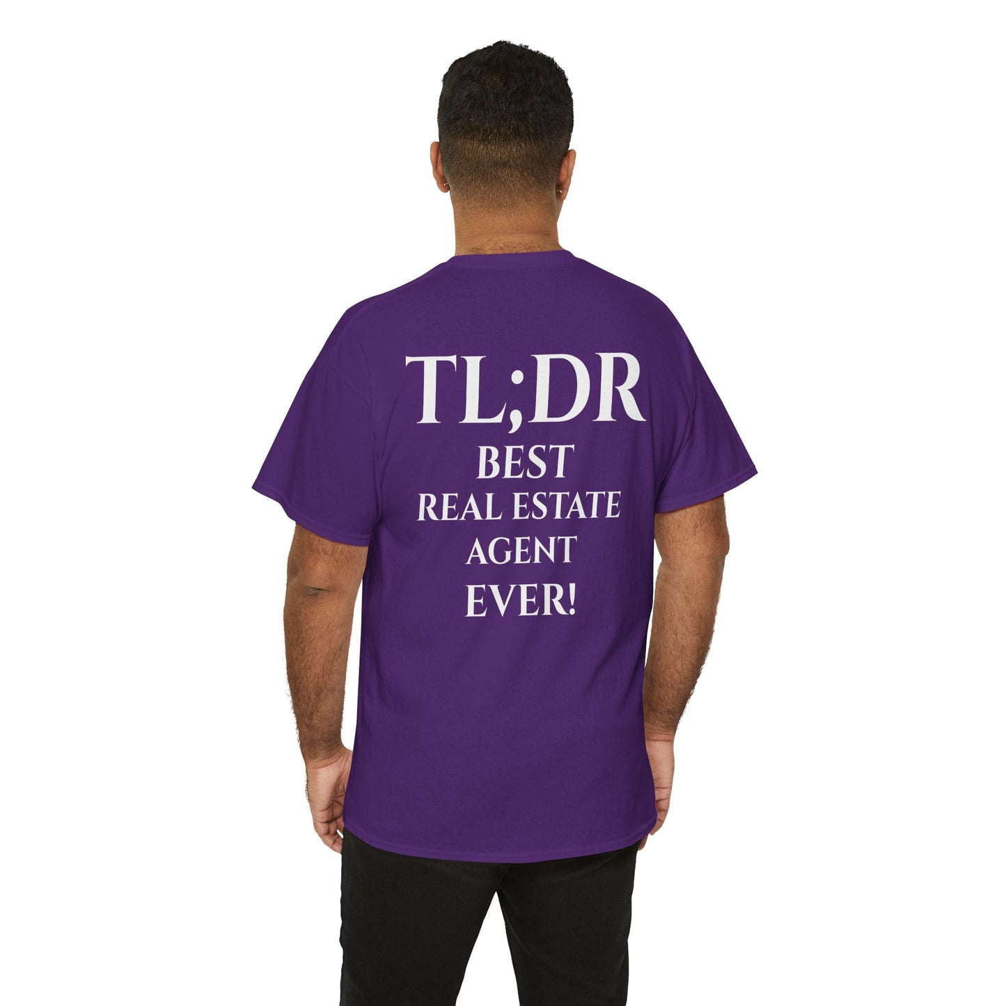 TL;DR Real Estate Agent Tee – Humble Brag, Heavy Flex – Dark Heather T-Shirt for Casual Office Shirt (44 view)