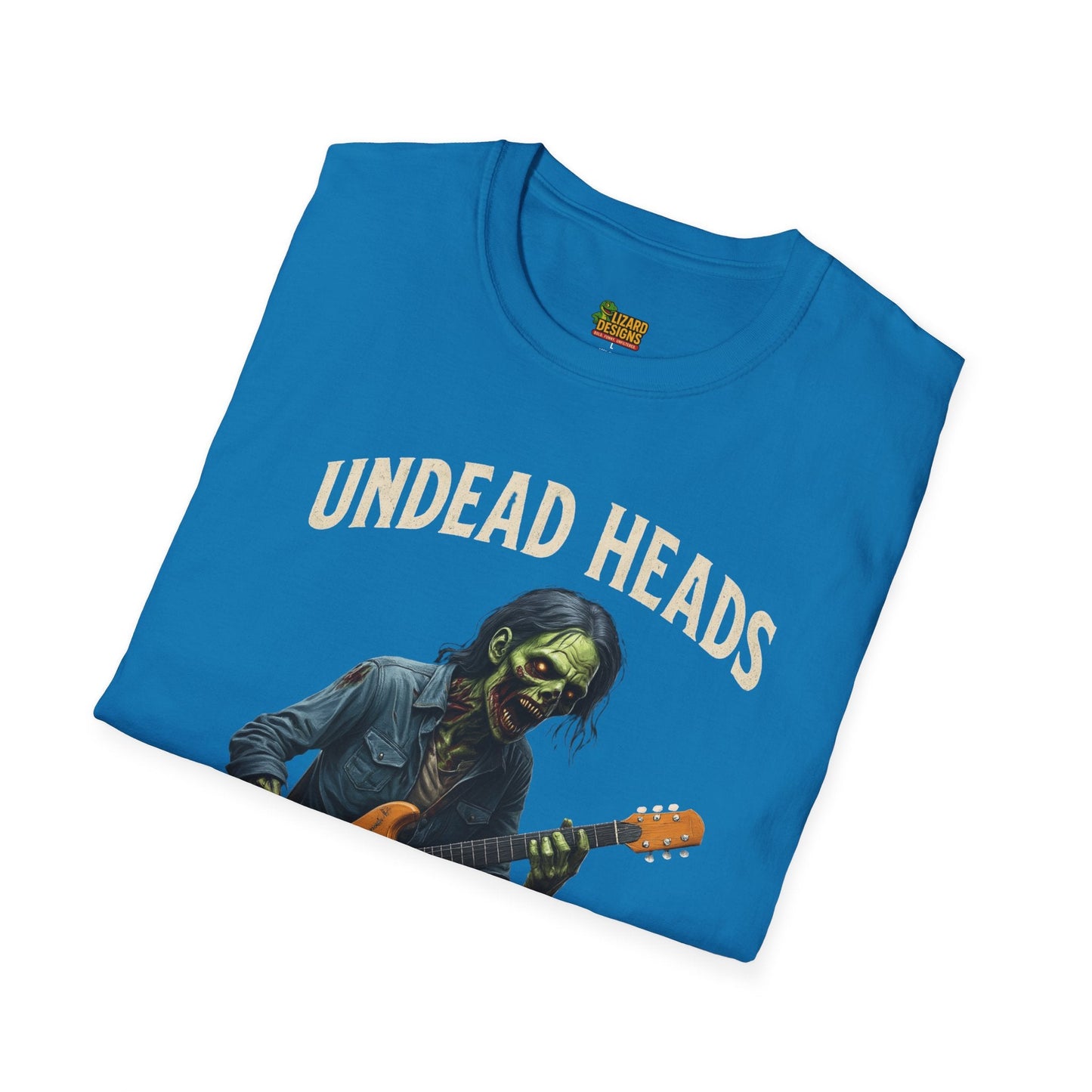 Undead Heads Tour T-Shirt – Vintage Zombie Band Tee for Rock Fans & Halloween Rebels | Lizard Designs – S T-Shirt for Concert Gift (31 view)