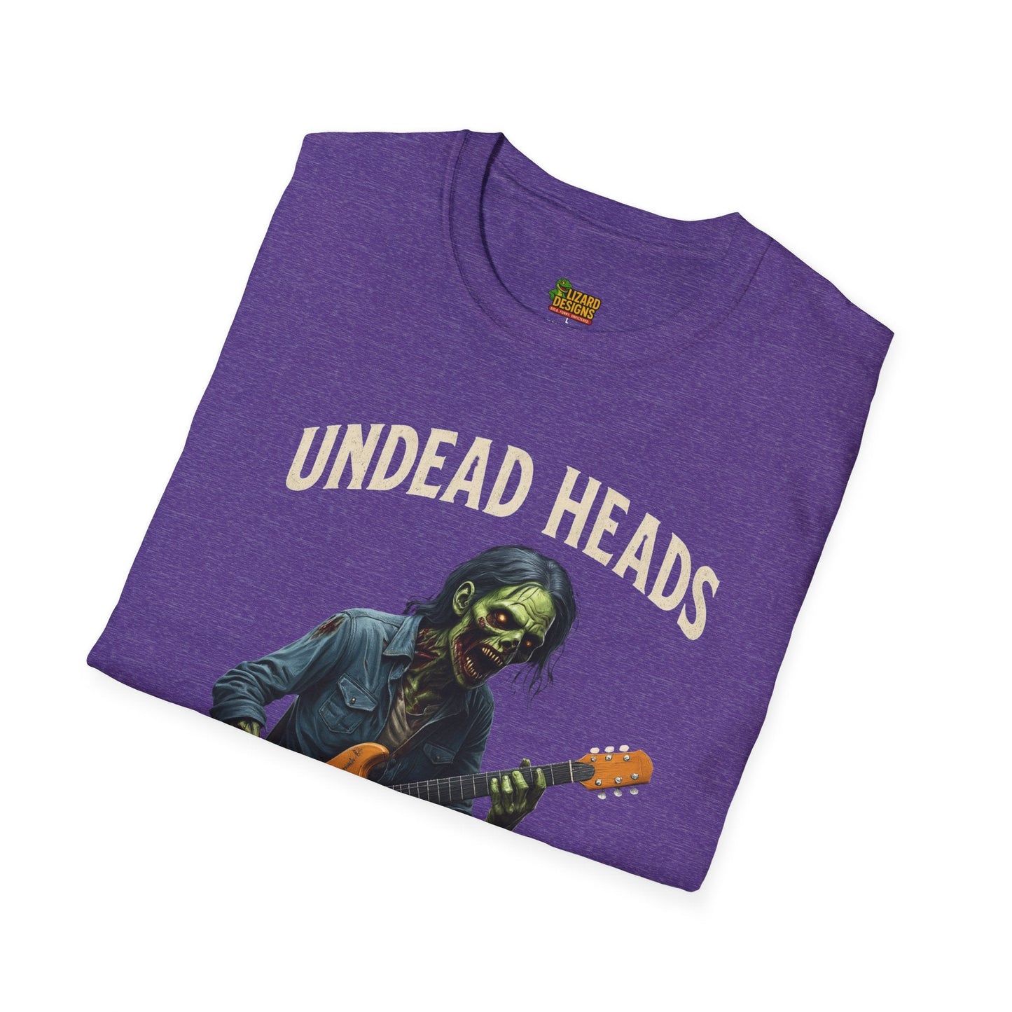 Undead Heads Tour T-Shirt – Vintage Zombie Band Tee for Rock Fans & Halloween Rebels | Lizard Designs – S T-Shirt for Concert Gift (37 view)