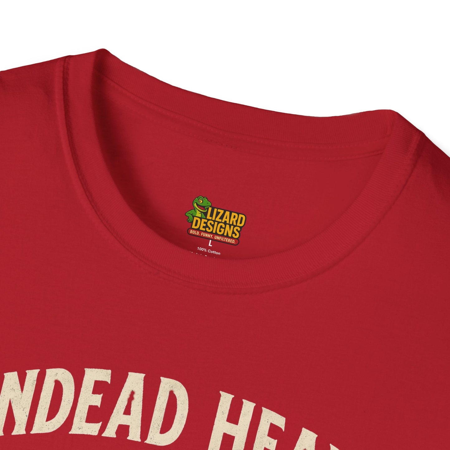 Undead Heads Tour T-Shirt – Vintage Zombie Band Tee for Rock Fans & Halloween Rebels | Lizard Designs – S T-Shirt for Concert Gift (48 view)