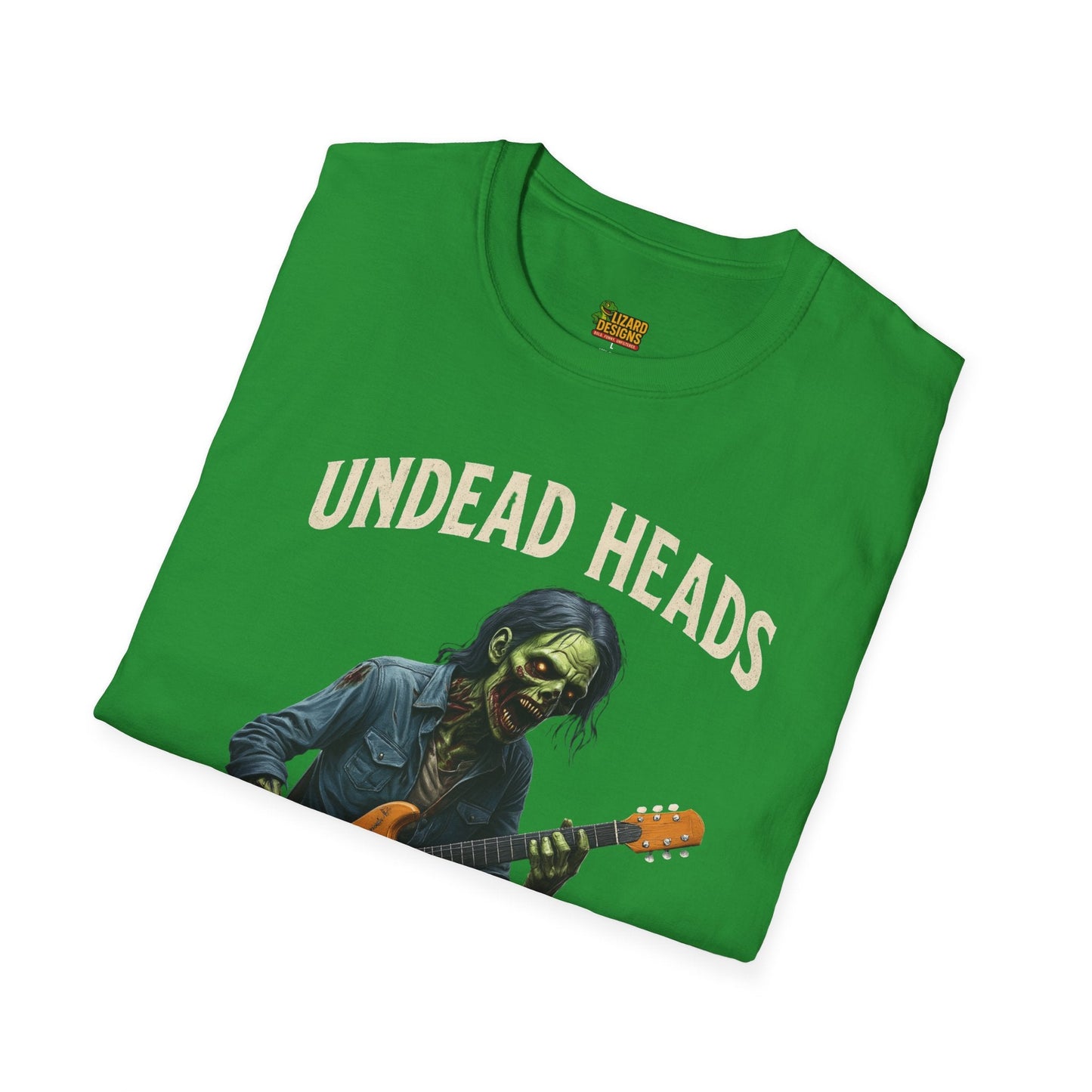Undead Heads Tour T-Shirt – Vintage Zombie Band Tee for Rock Fans & Halloween Rebels | Lizard Designs – S T-Shirt for Concert Gift (22 view)