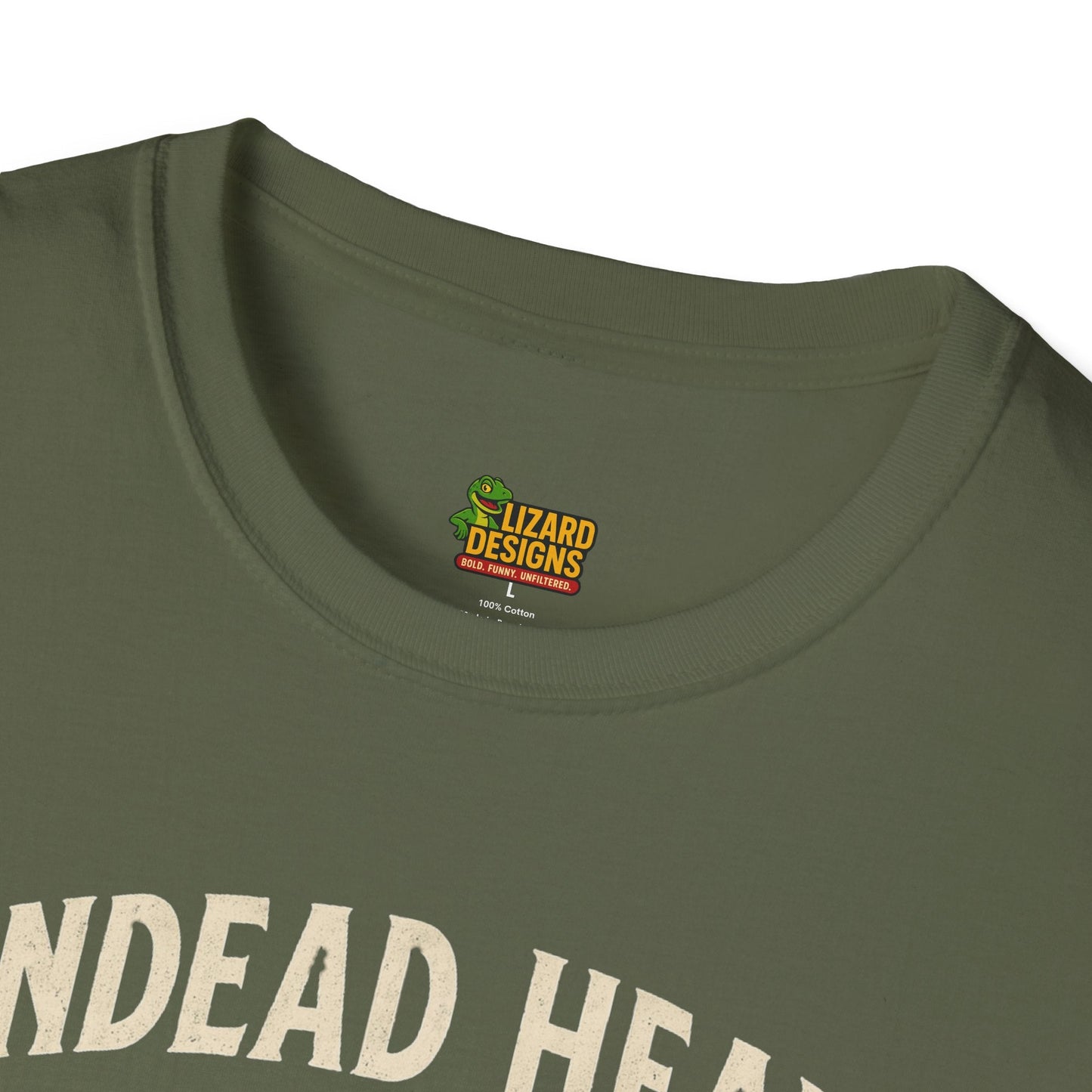 Undead Heads Tour T-Shirt – Vintage Zombie Band Tee for Rock Fans & Halloween Rebels | Lizard Designs – S T-Shirt for Concert Gift (18 view)